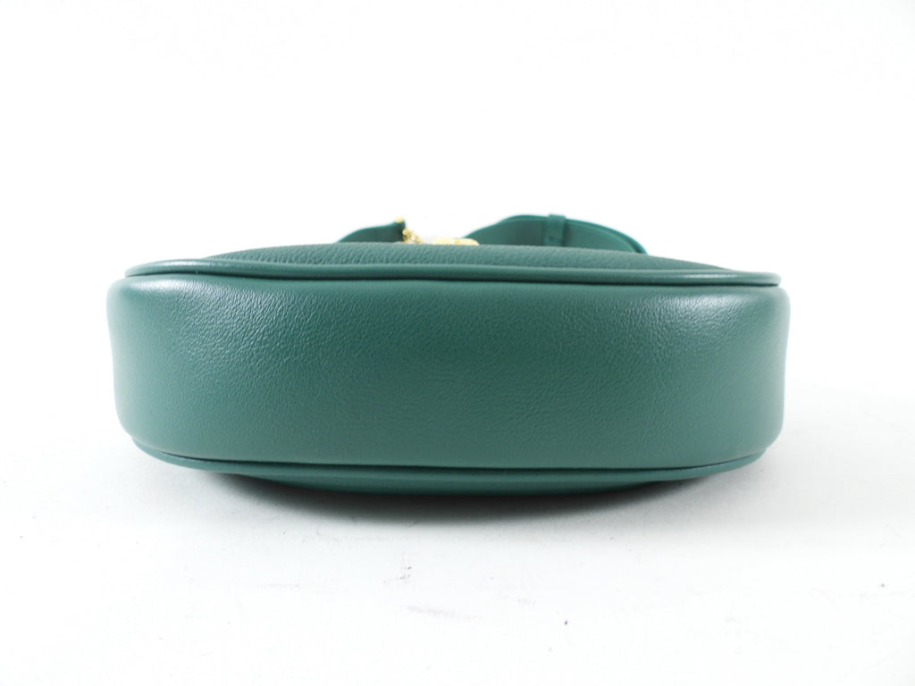 Bvlgari Serpenti Forever Emerald Green Ellipse Hobo Bag