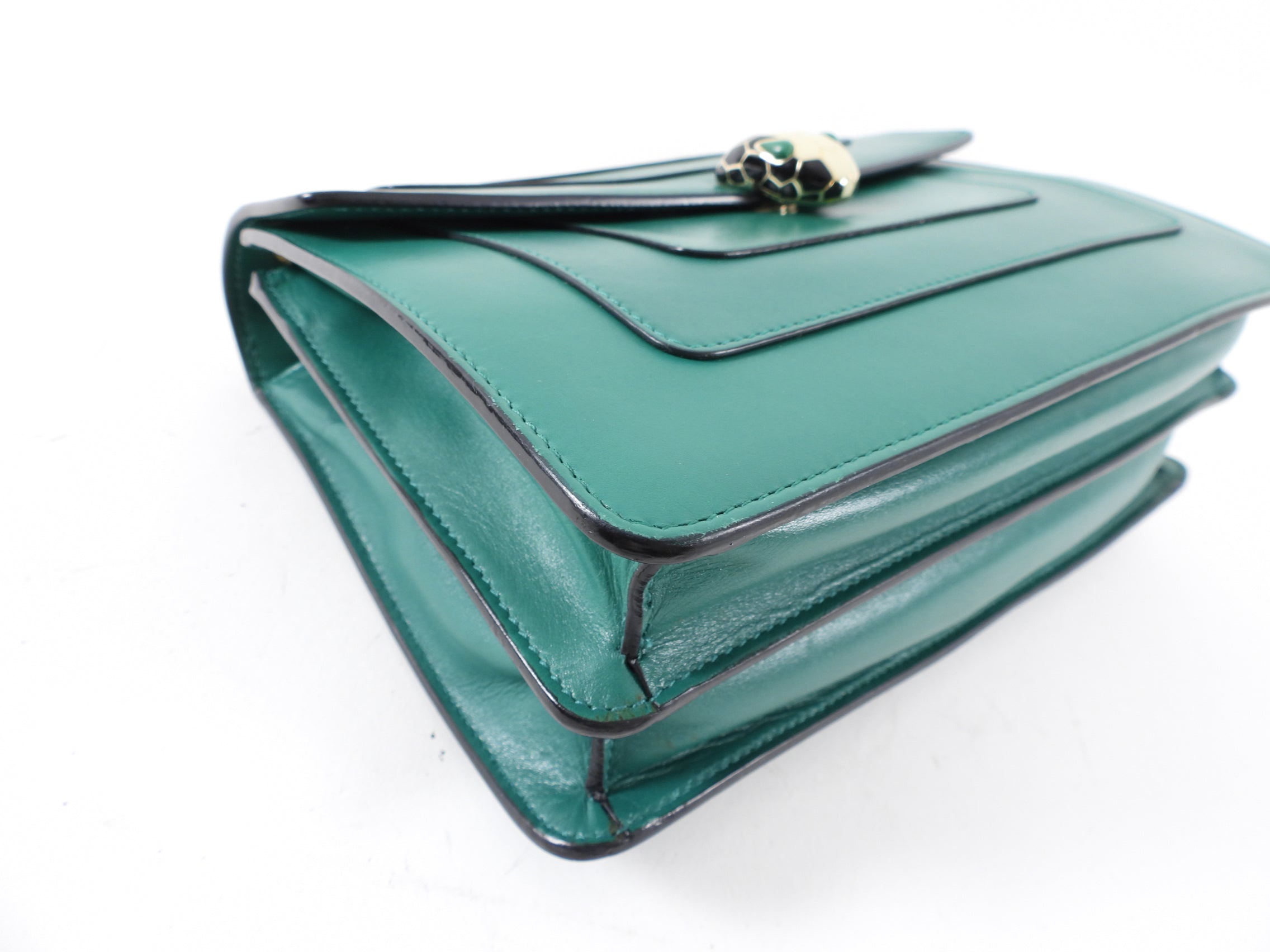 Bvlgari Serpenti Forever Green Medium Flap Bag