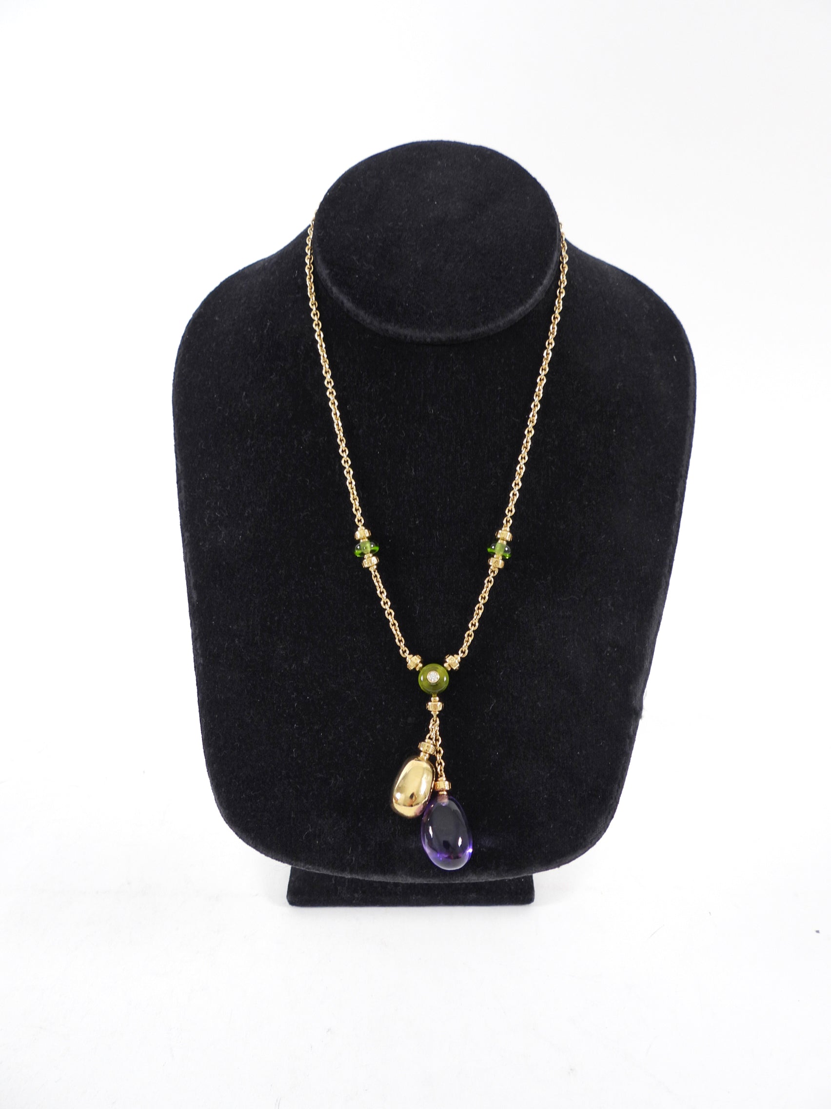 Bvlgari 18k Yellow Gold Sassi Mediterranean Eden Necklace