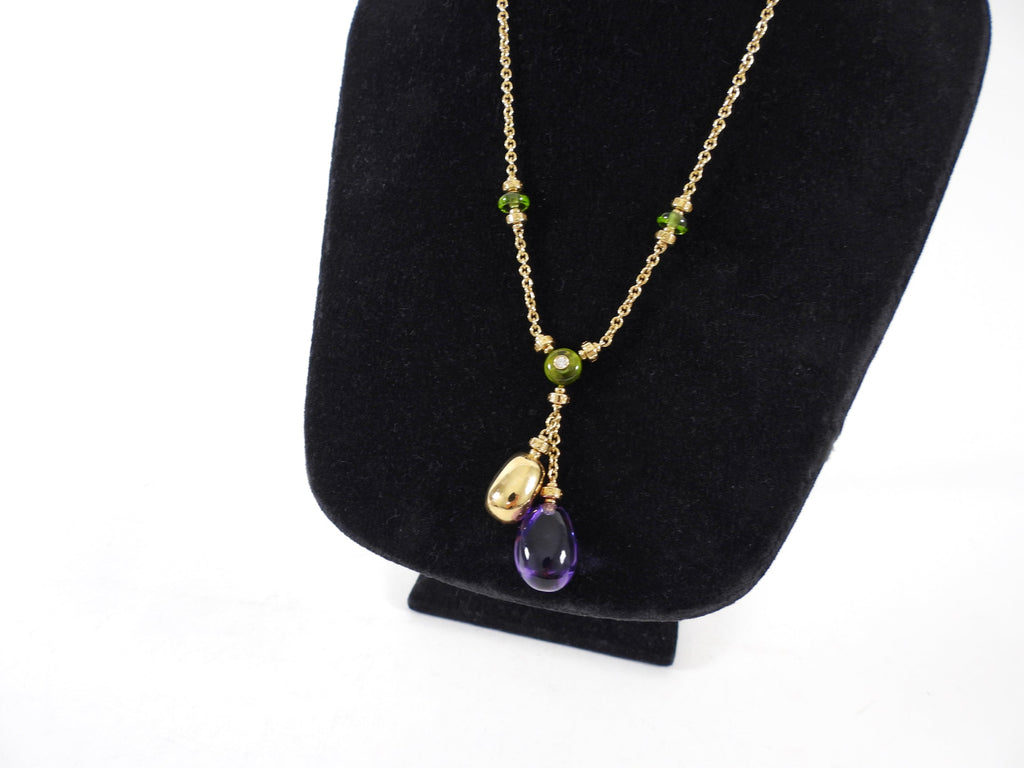 Bvlgari 18k Yellow Gold Sassi Mediterranean Eden Necklace