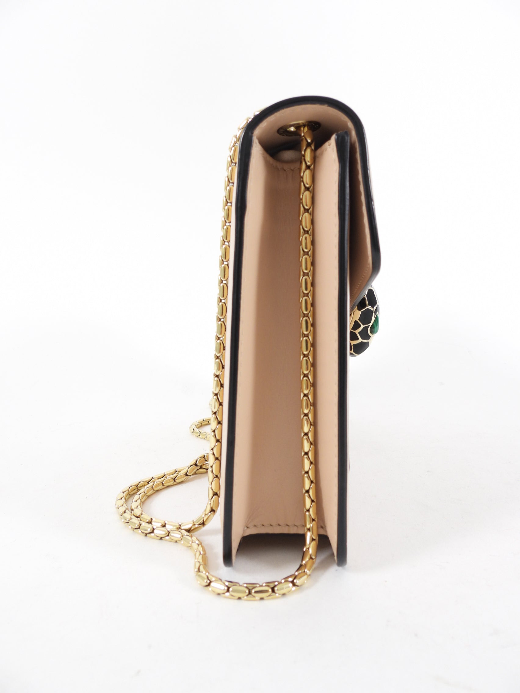 Bvlgari Serpenti Light Nude Beige Small Flap Bag