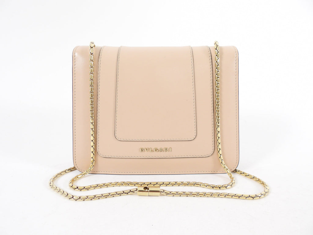 Bvlgari Serpenti Light Nude Beige Small Flap Bag