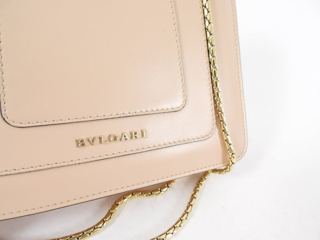 Bvlgari Serpenti Light Nude Beige Small Flap Bag