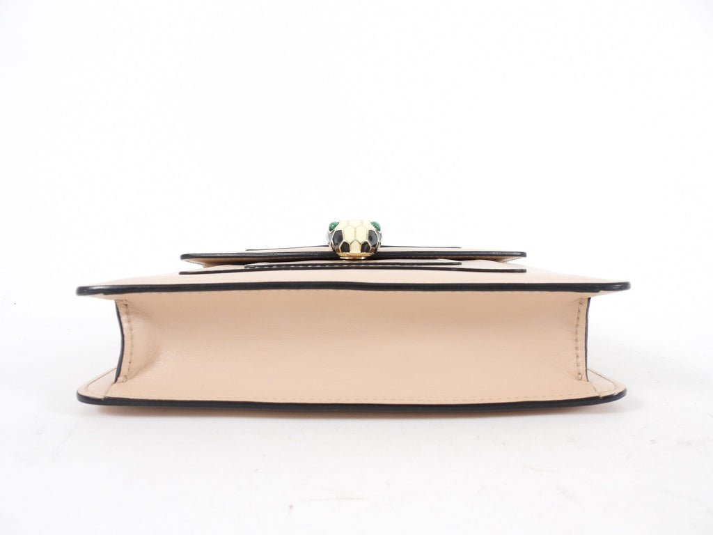 Bvlgari Serpenti Light Nude Beige Small Flap Bag