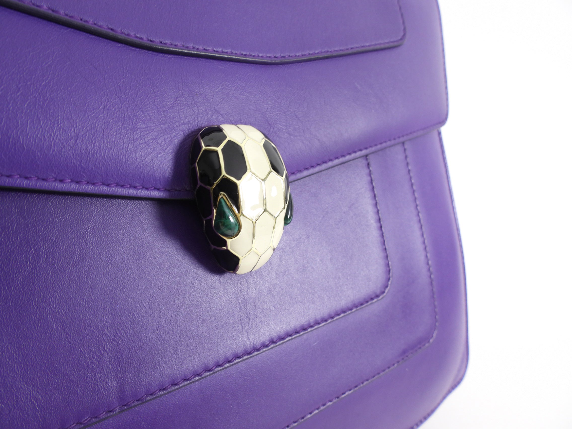 Bvlgari Serpenti Forever Flap Purple Large
