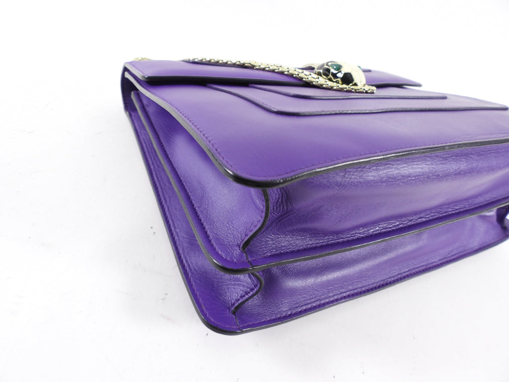 Bvlgari Serpenti Forever Flap Purple Large