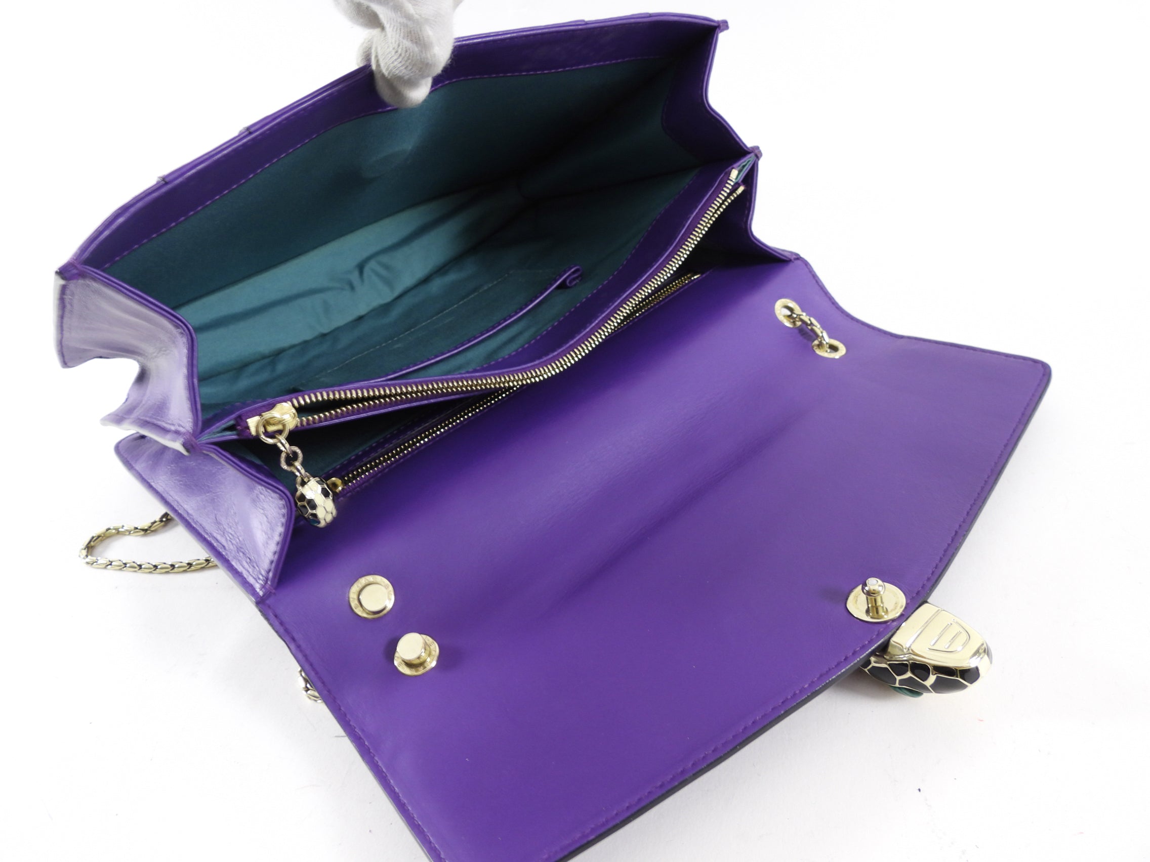 Bvlgari Serpenti Forever Flap Purple Large