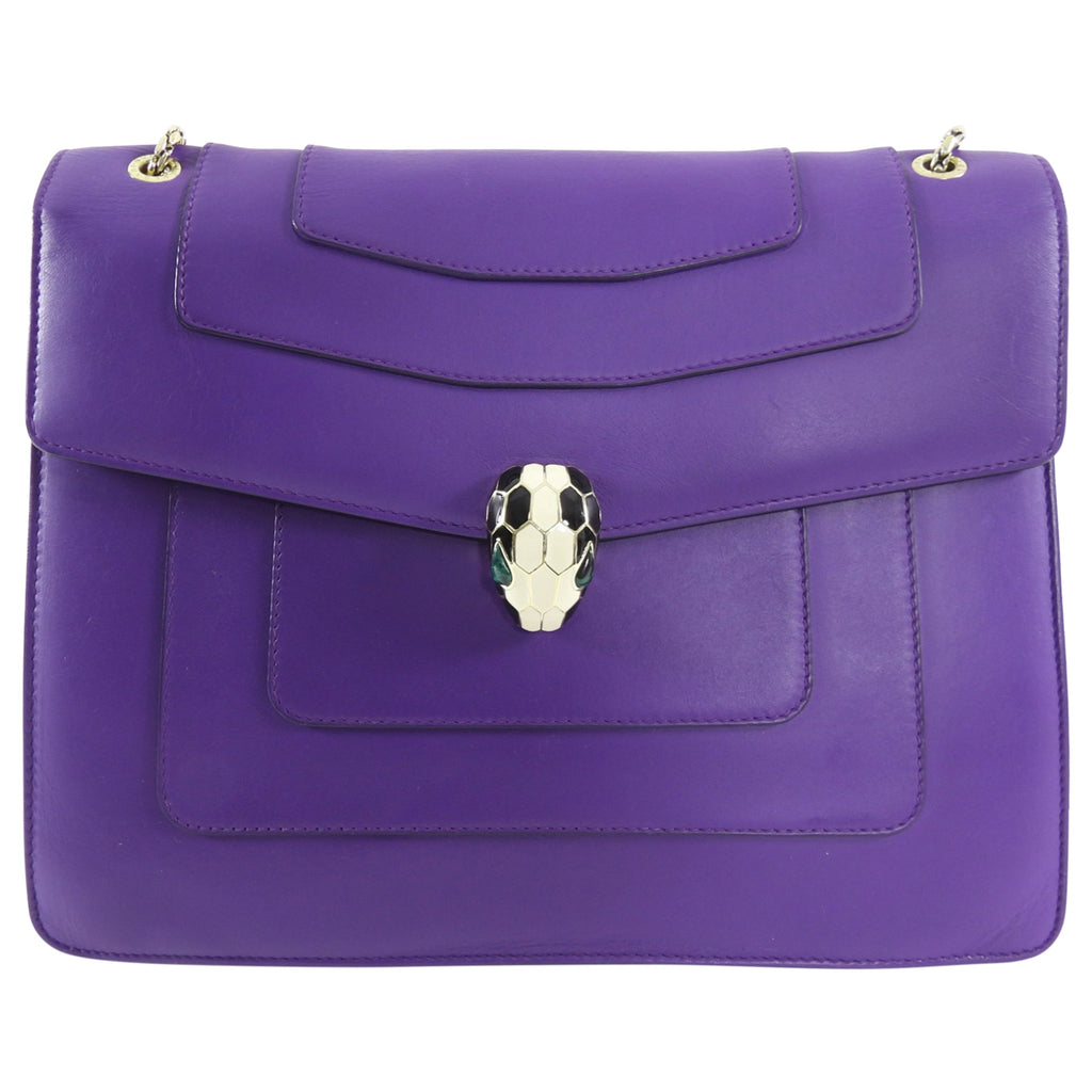Bvlgari Serpenti Forever Flap Purple Large