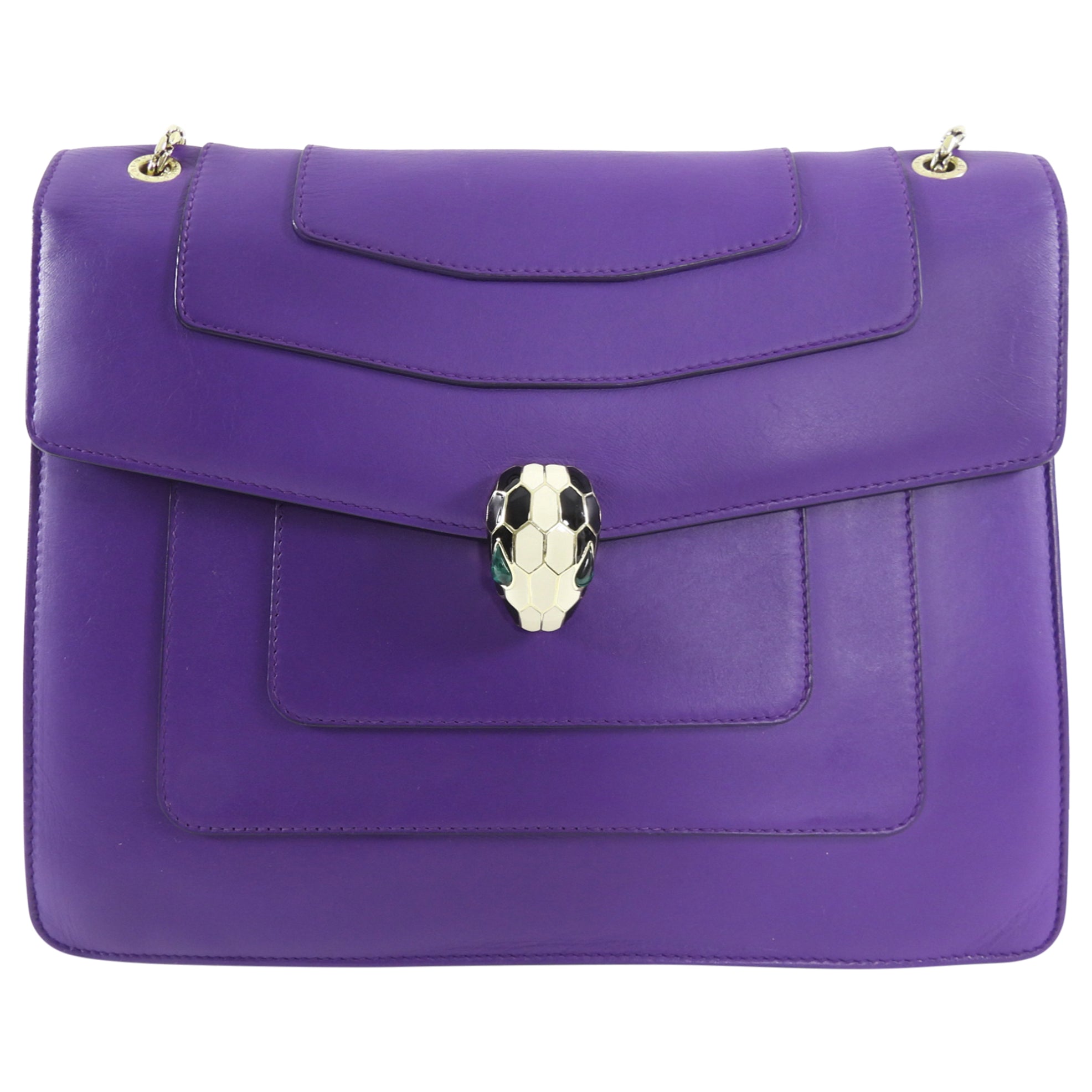 Bvlgari Serpenti Forever Flap Purple Large