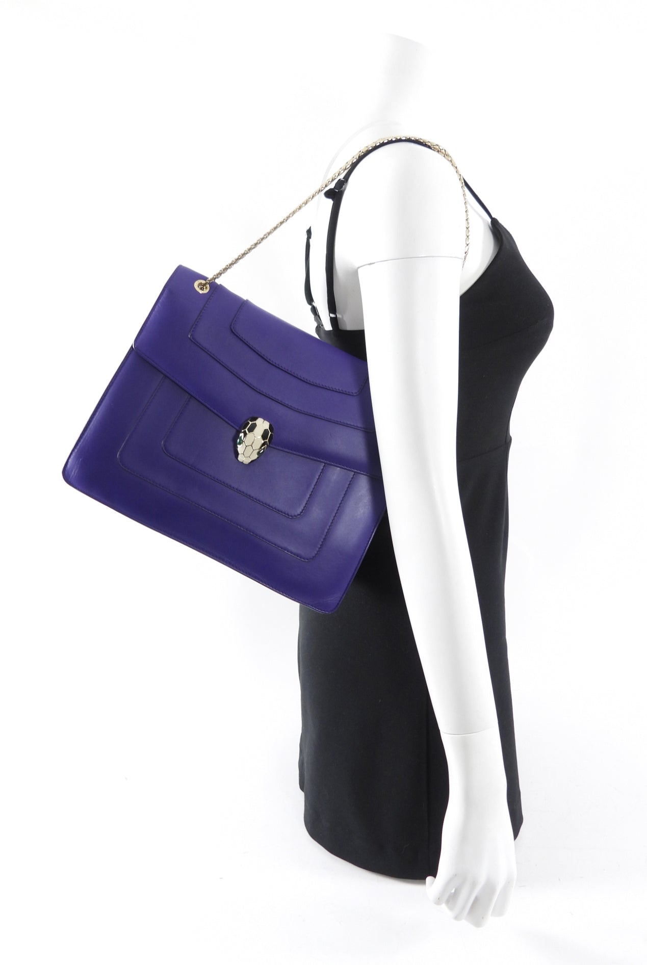 Bvlgari Serpenti Forever Flap Purple Large