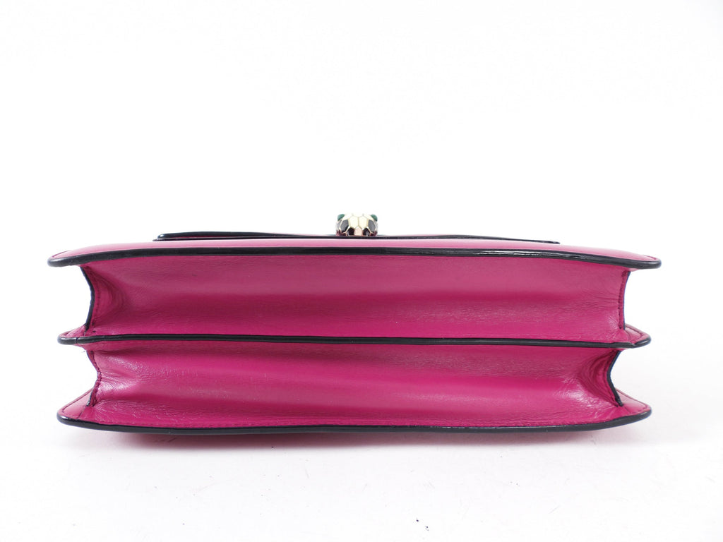 Bvlgari Serpenti Forever Medium Flap Bag Magenta Fuchsia