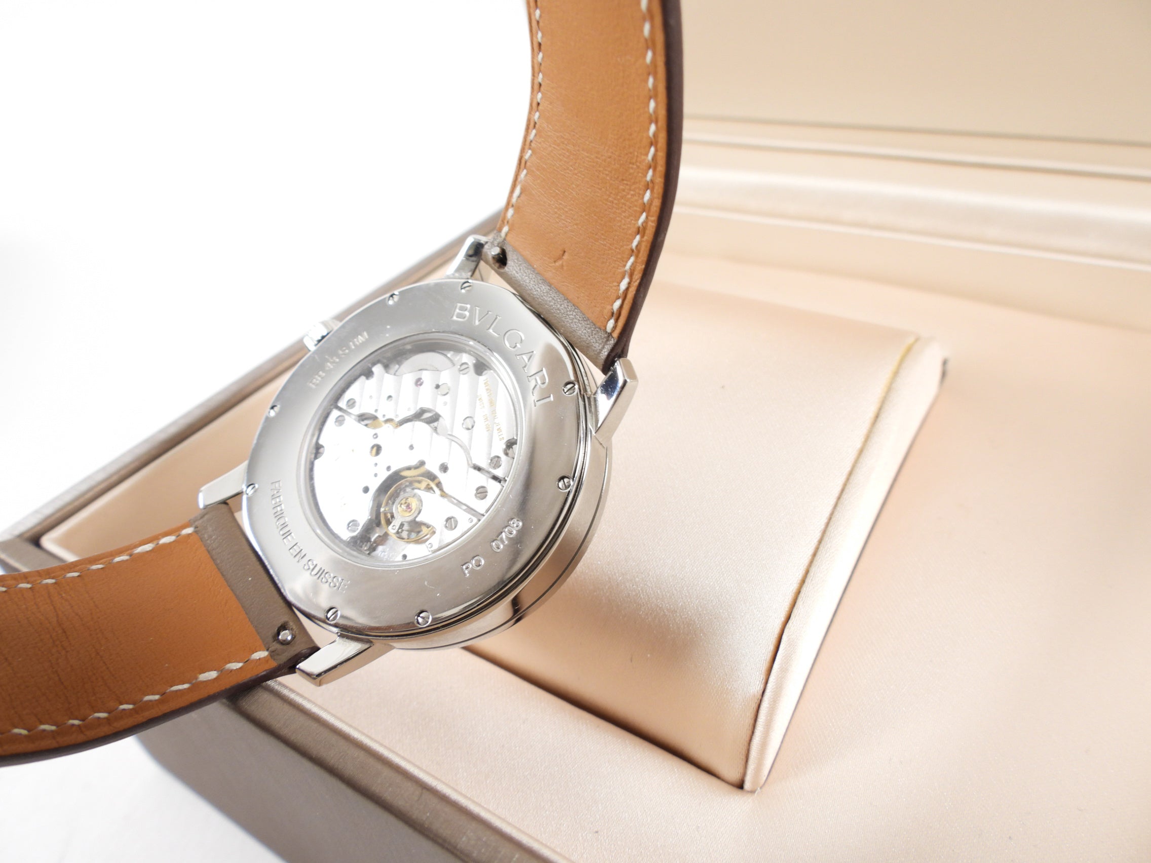 Bvlgari Calibro 43mm Stainless Power Reserve Watch 101870