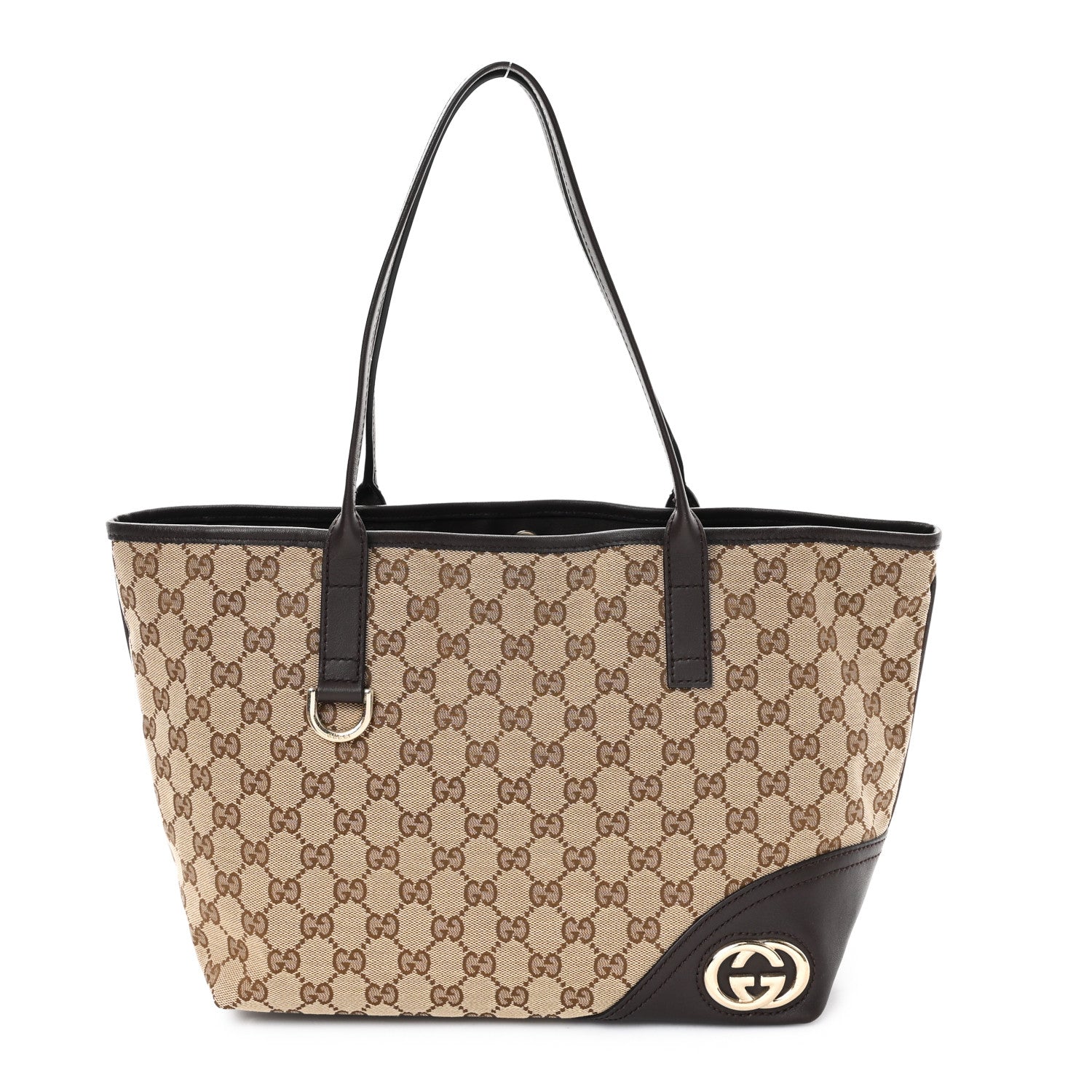 Monogram Medium New Britt Tote Brown