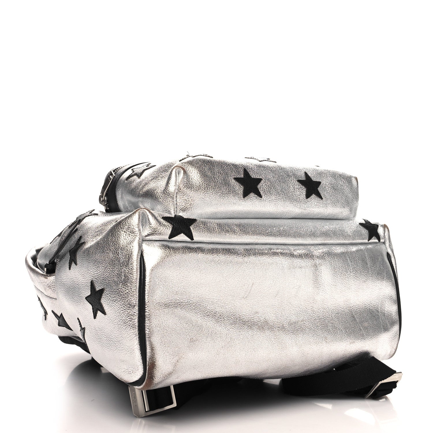 Metallic Buffalo Star Hunting Backpack Silver Black