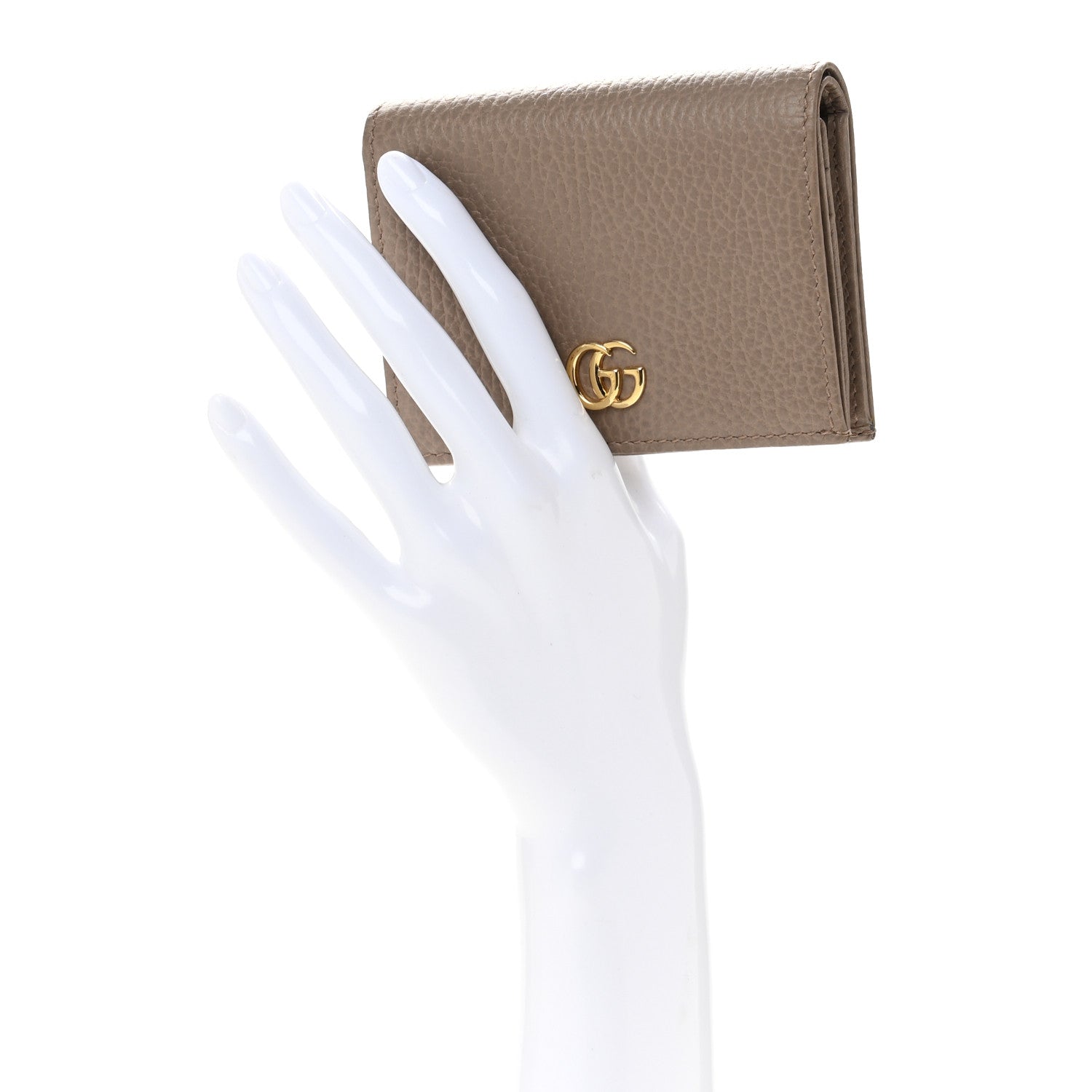Pebbled Calfskin GG Marmont  Case Porcelain Rose