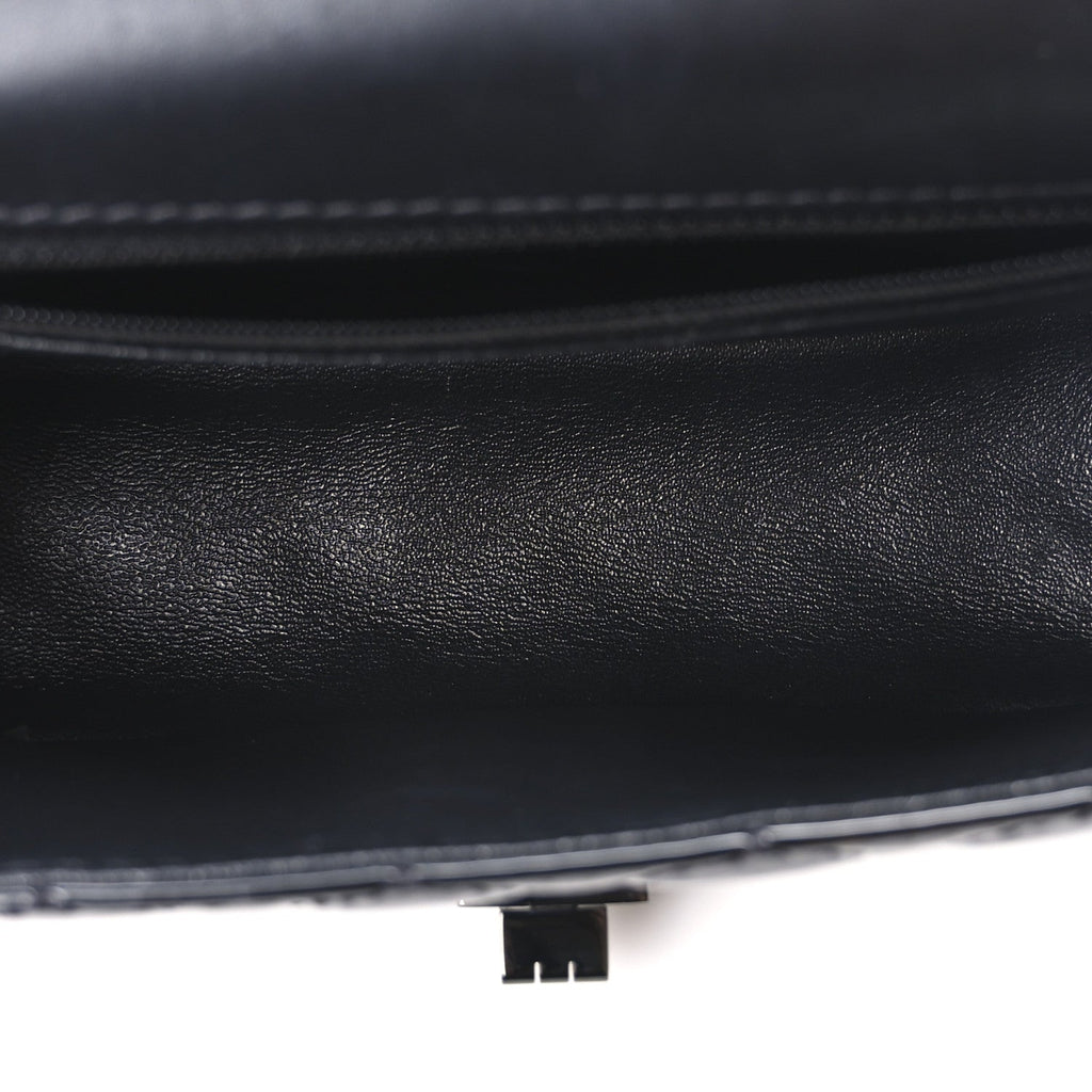 Patent Calfskin Quilted 2.55 Reissue Mini Flap So Black