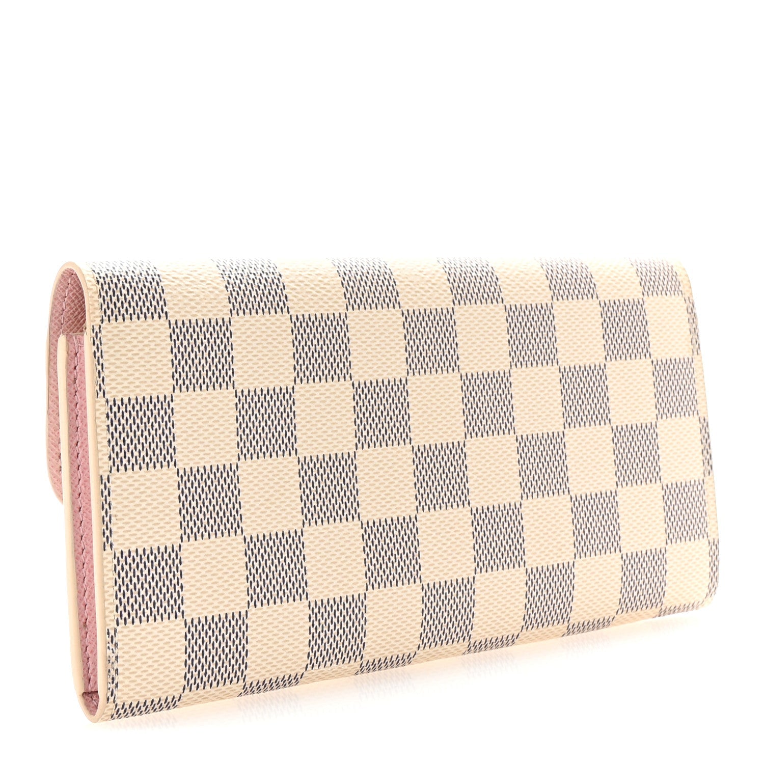 Damier Azur Emilie Wallet Rose Ballerine