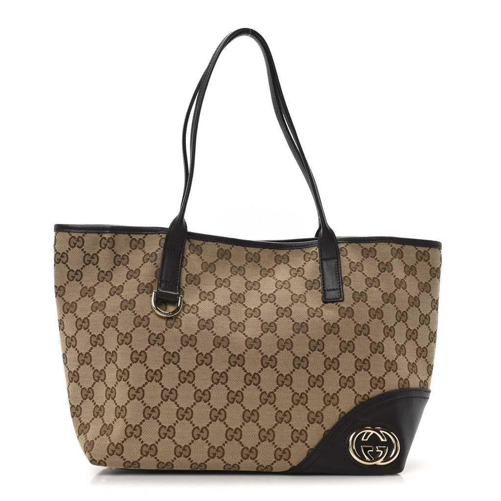 Monogram Medium New Britt Tote Brown