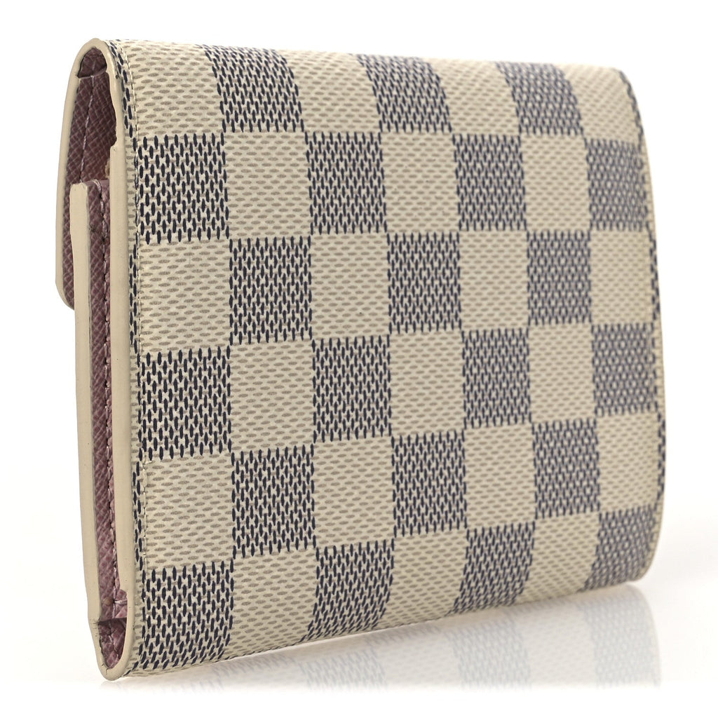 Damier Azur Victorine Wallet Rose Ballerine