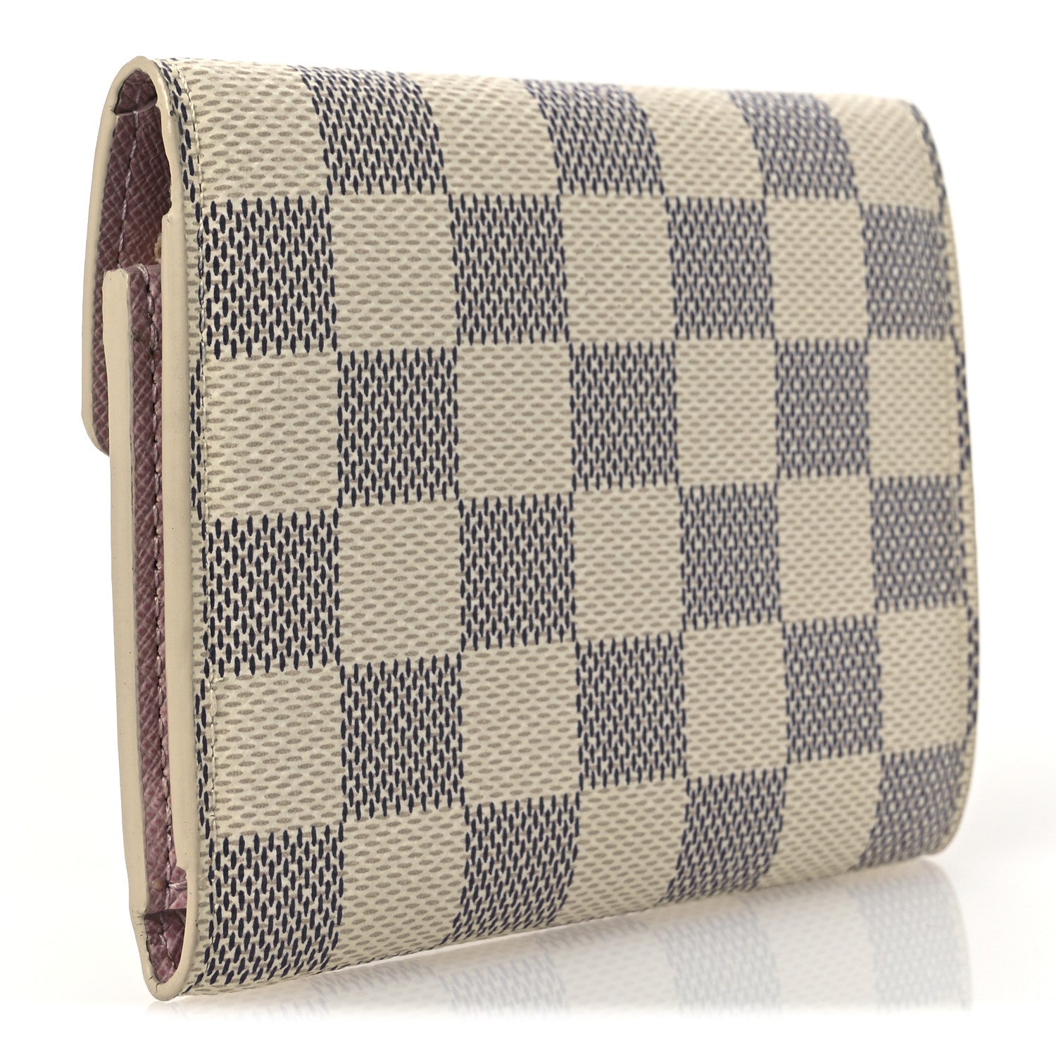 Damier Azur Victorine Wallet Rose Ballerine