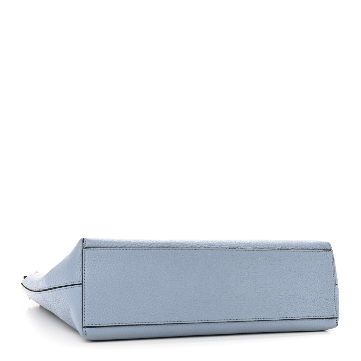 Grained Calfskin Small Rockstud Shoulder Tote Niagara