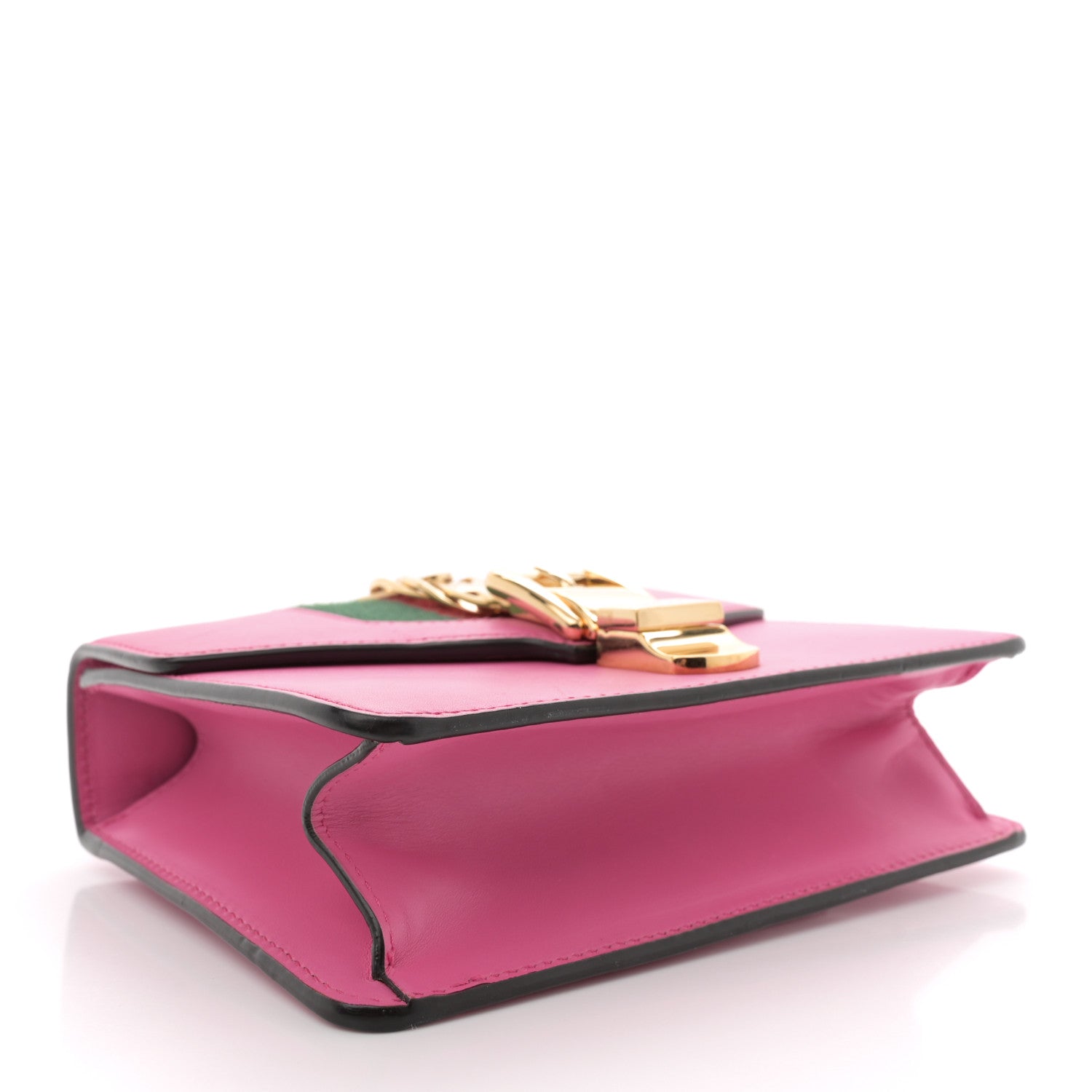 Vitello Fontanella Web Mini Sylvie Chain Shoulder Bag Pink Tropical Flower