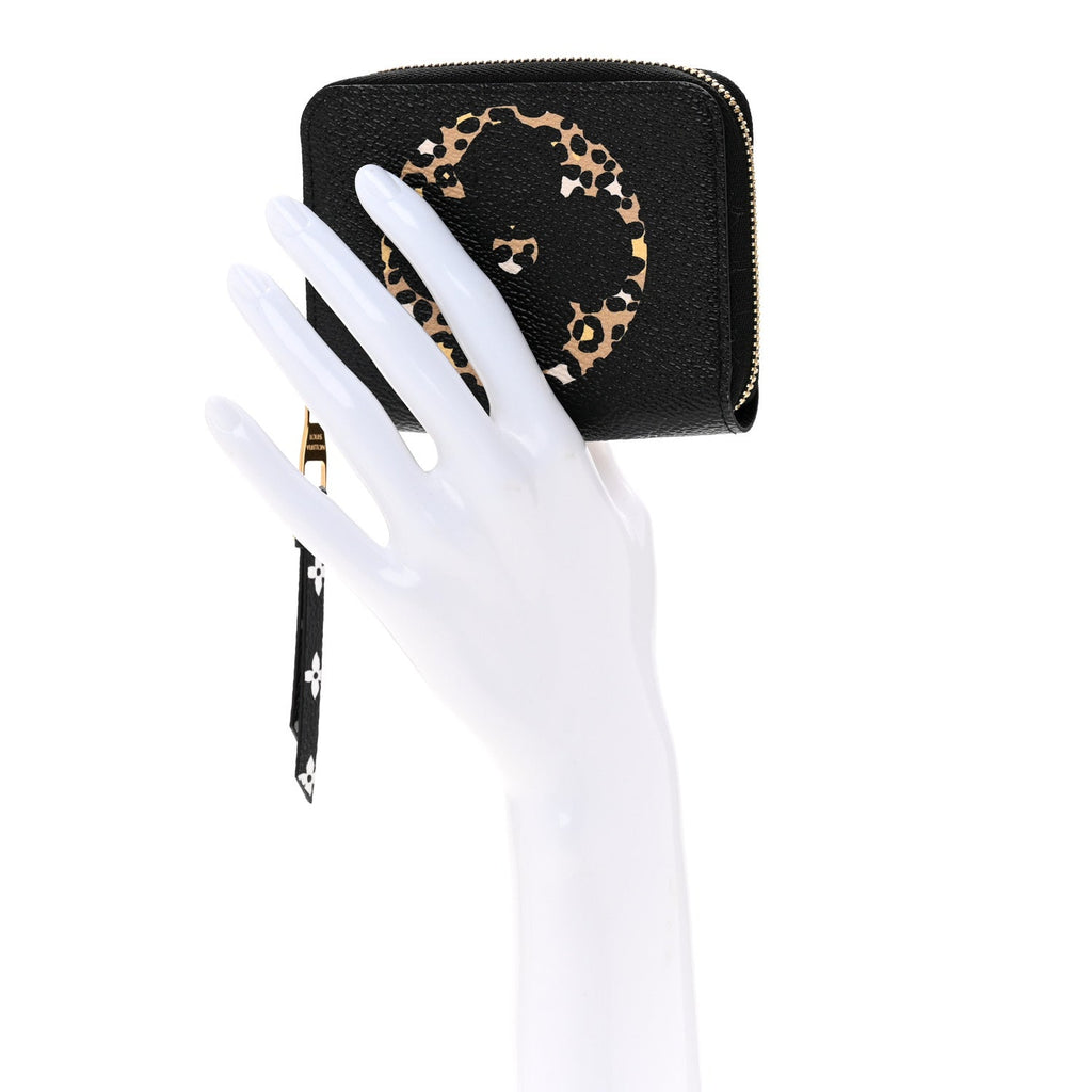 Monogram Giant Jungle Zippy Coin Purse Black
