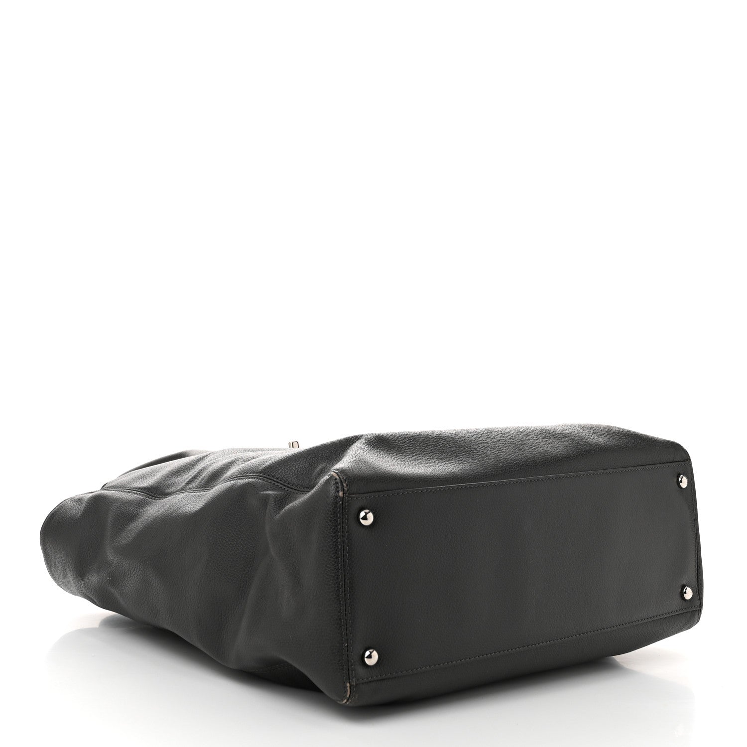 Calfskin Tall Cerf Tote Anthracite