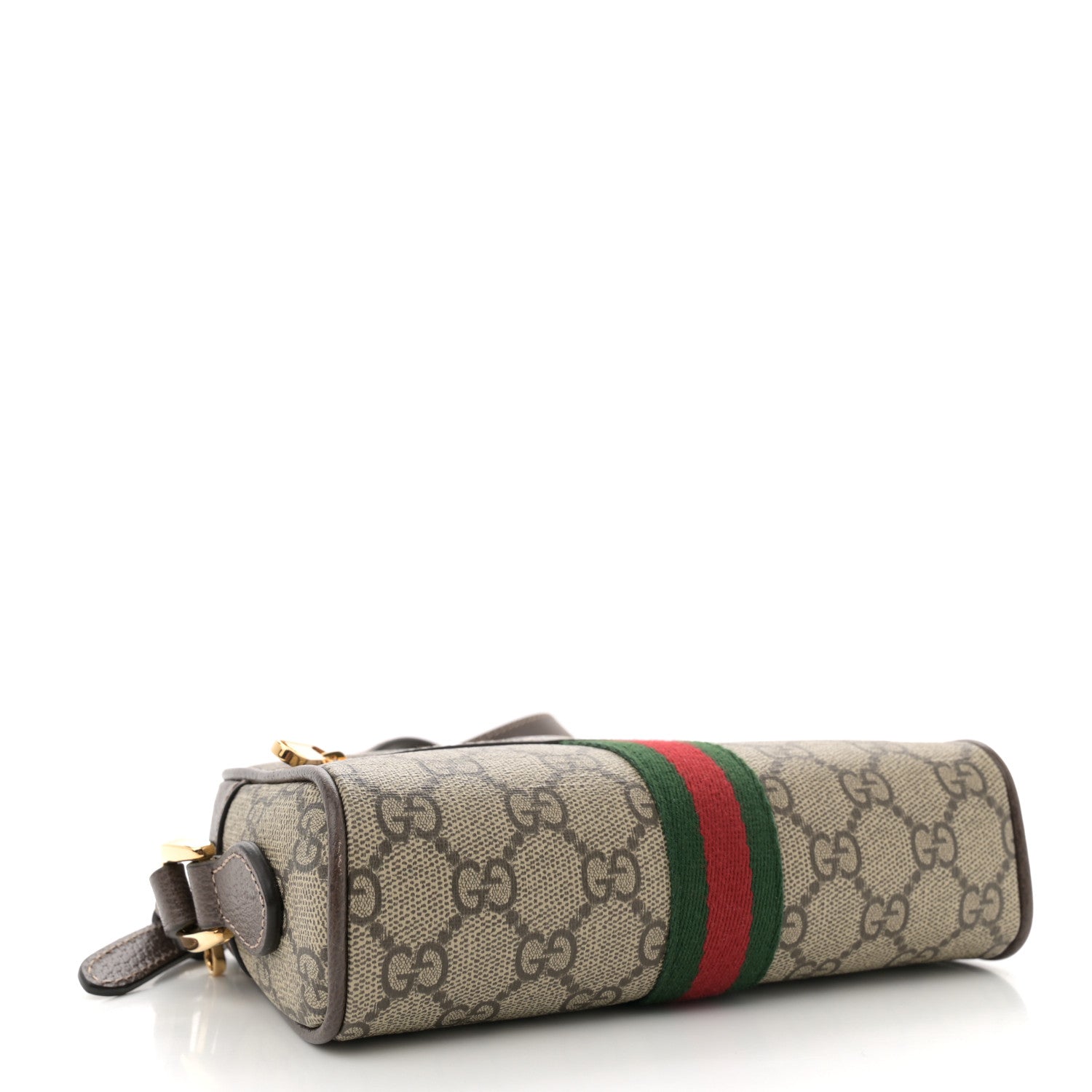GG Supreme Monogram Web Mini Ophidia Shoulder Bag Brown