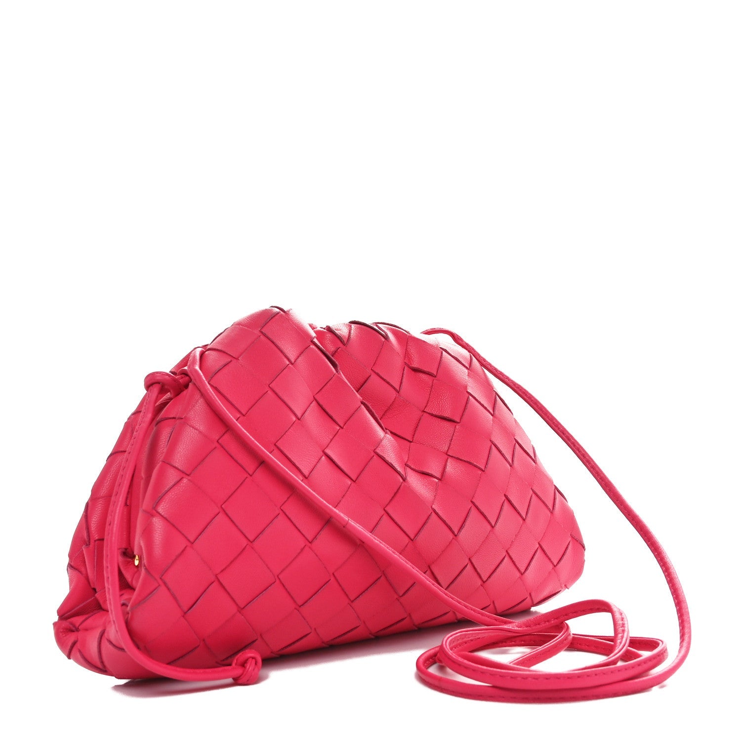 Nappa Intrecciato The Mini Pouch Rosa Shock