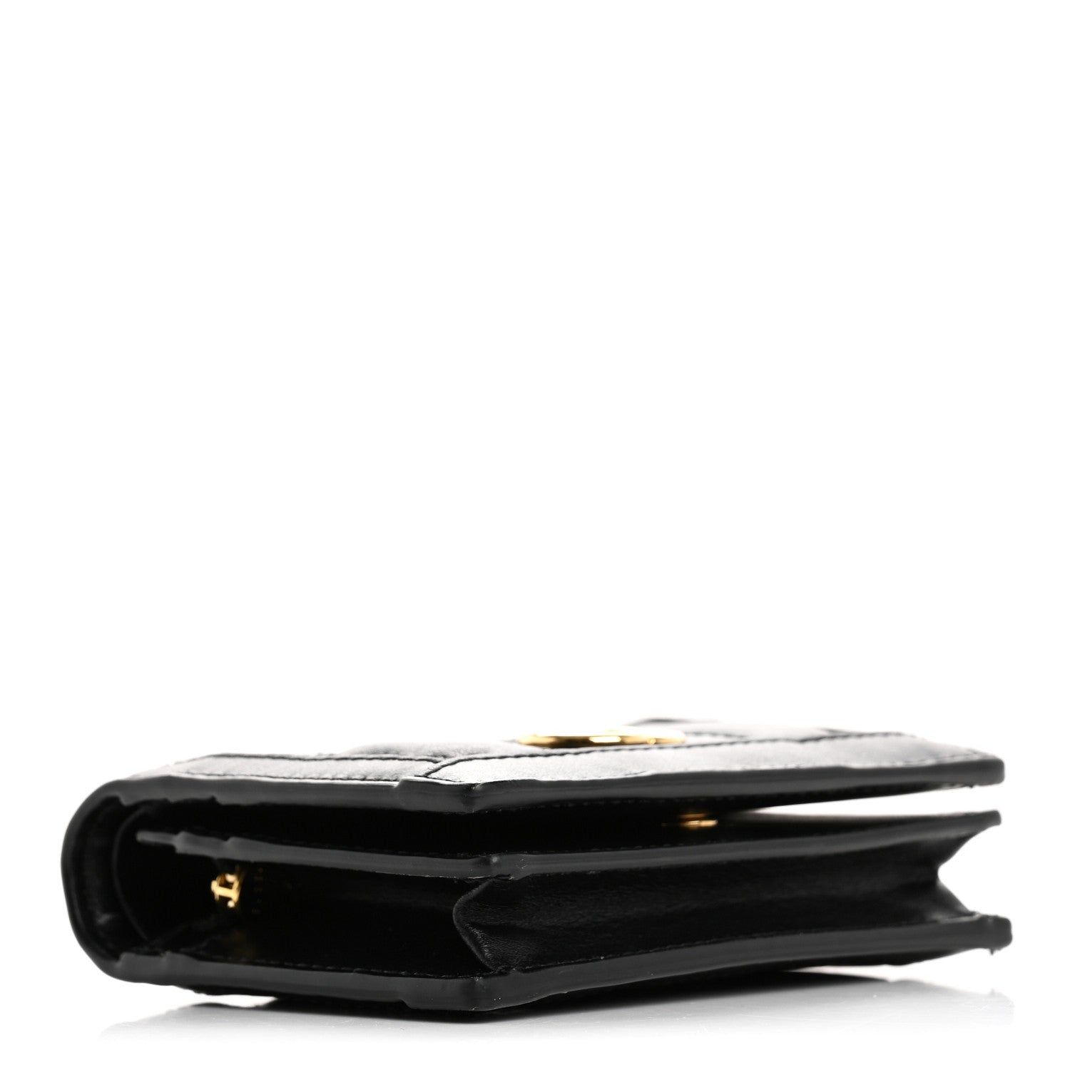 Calfskin GG Matelasse  Case Wallet Black