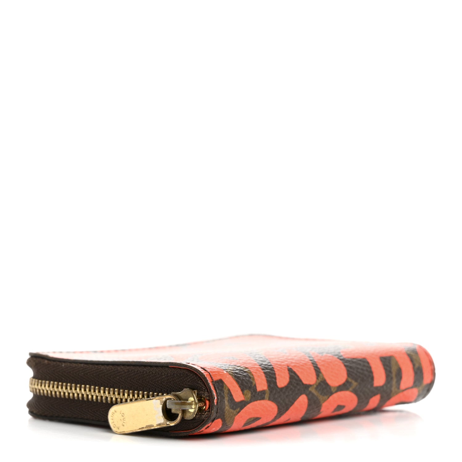 Monogram Graffiti Zippy Coin Purse Orange
