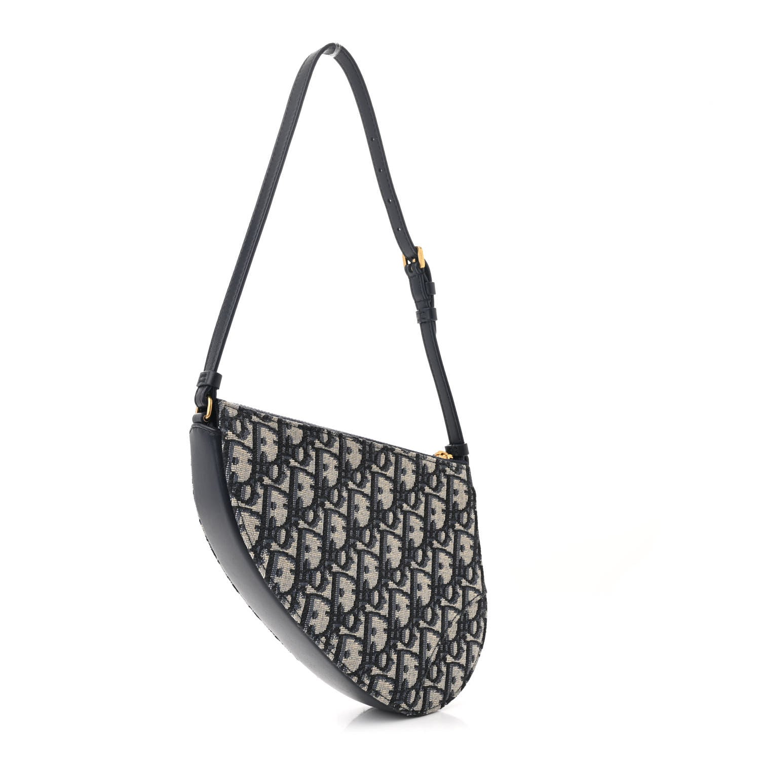 Oblique Saddle Rodeo Pouch Navy Blue