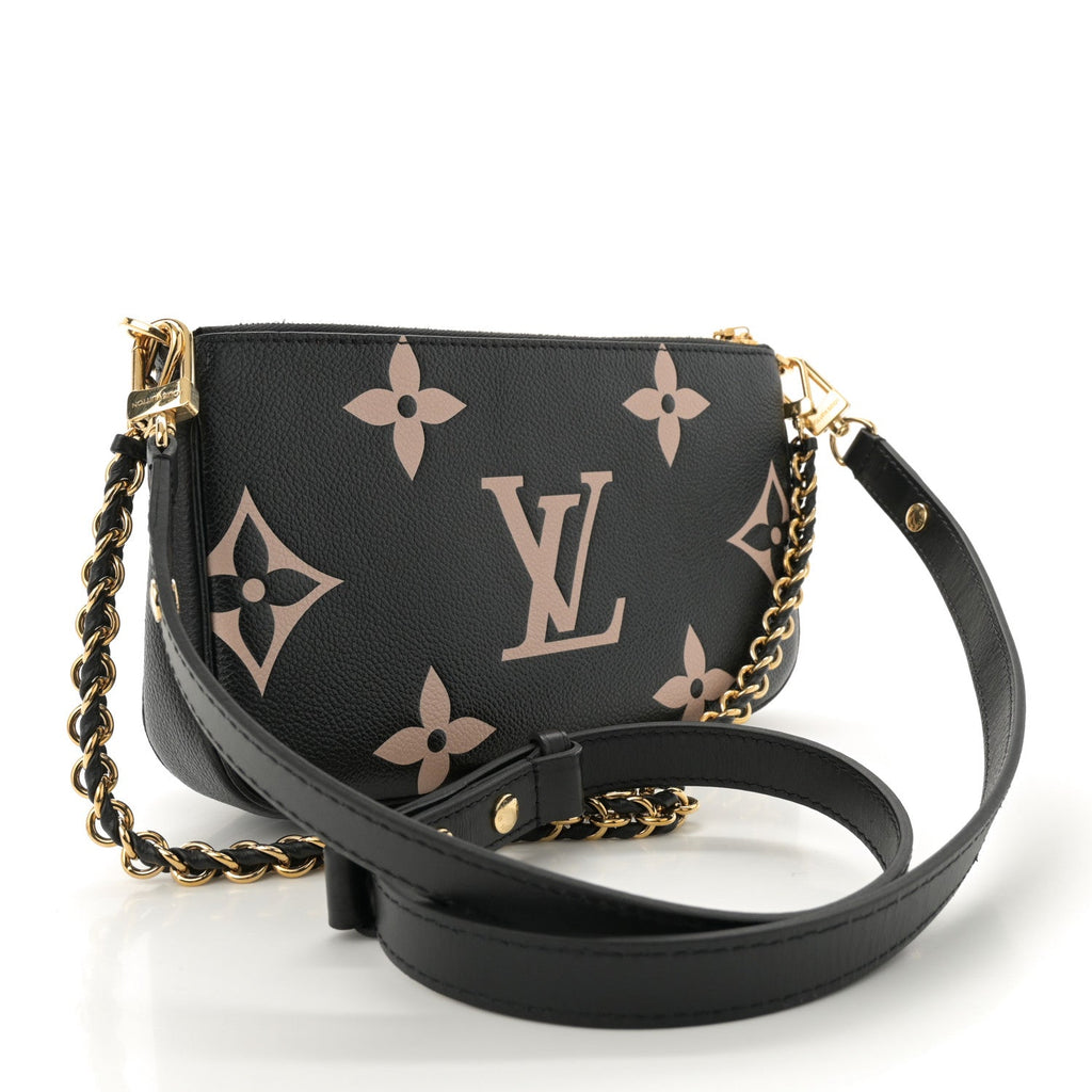 Empreinte Monogram Giant Multi Pochette Accessories Black Beige