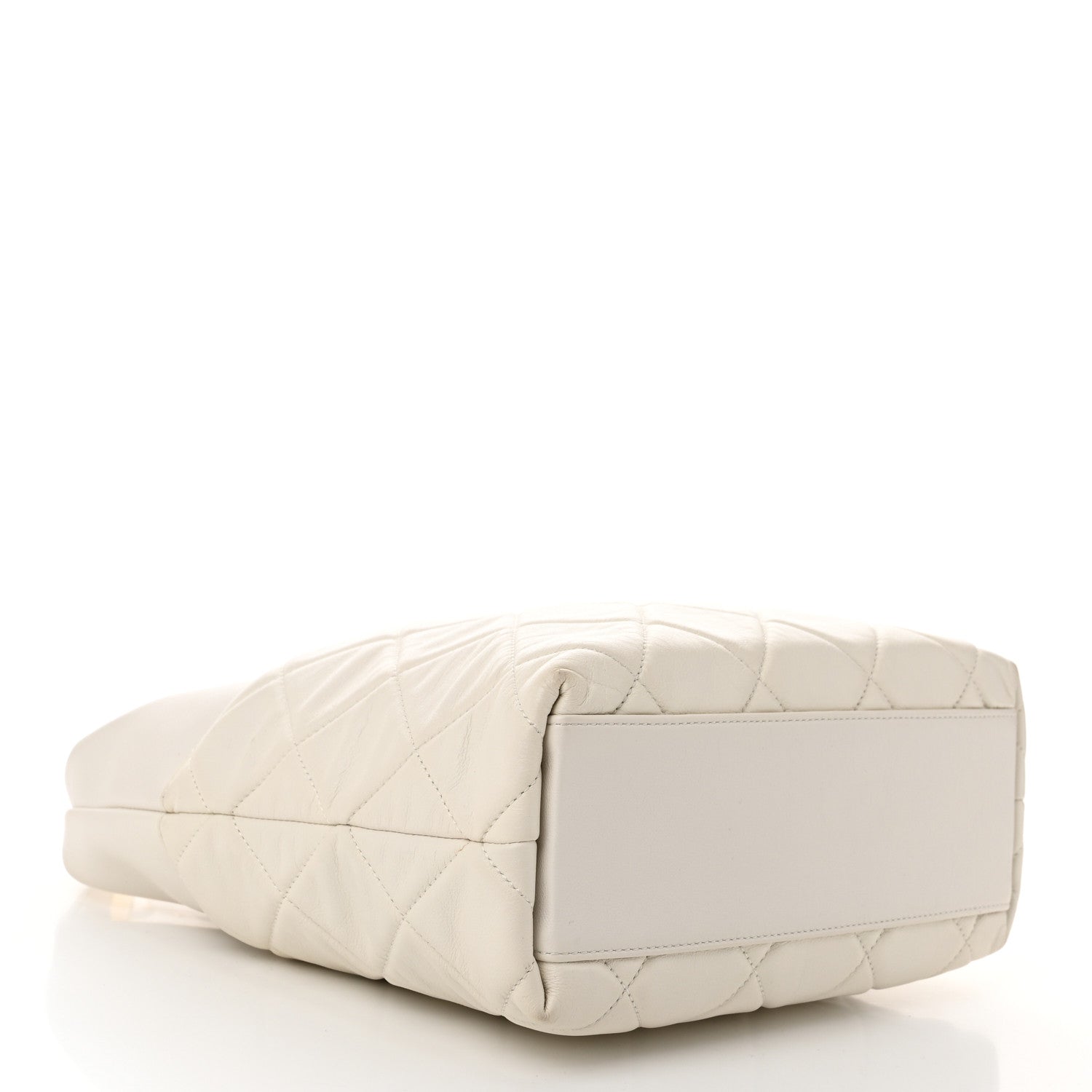 Calfskin Quilted Close To Me Hobo White
