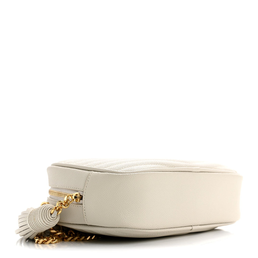Grain De Poudre Matelasse Monogram Mini Lou Camera Bag Crema Soft