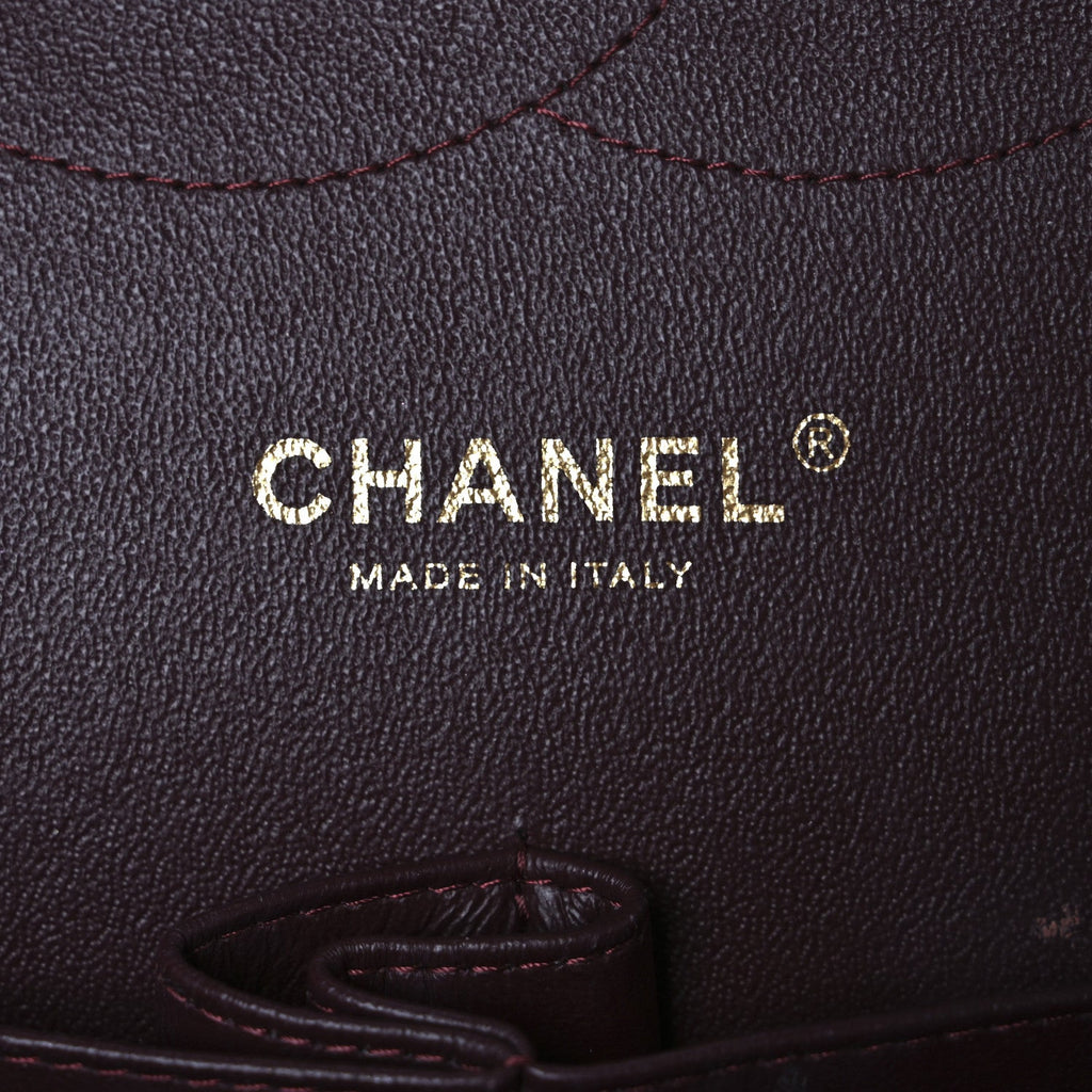Lambskin Quilted Jumbo Double Flap Black