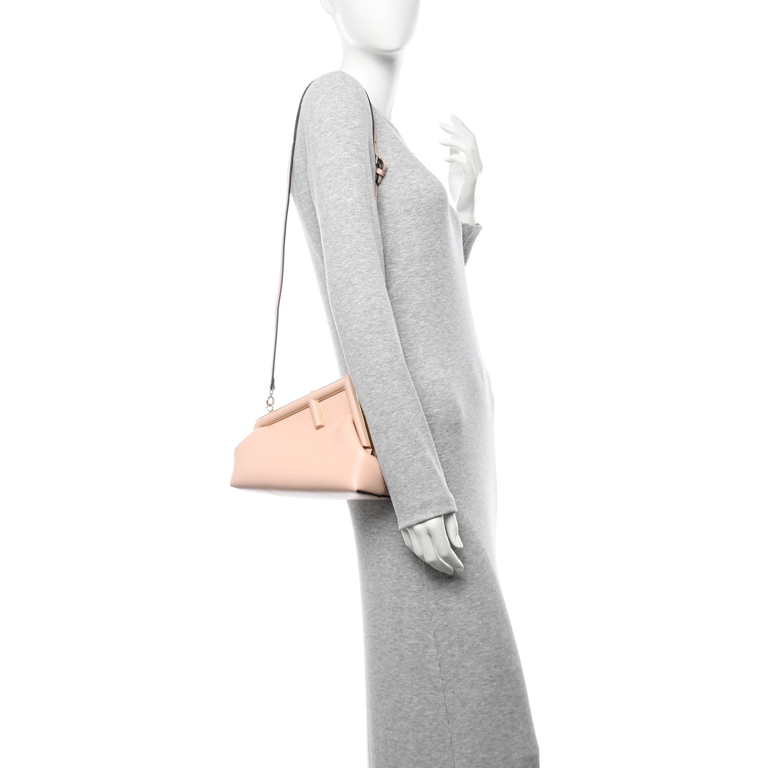 Shiny Nappa Small Fendi First Light Rose