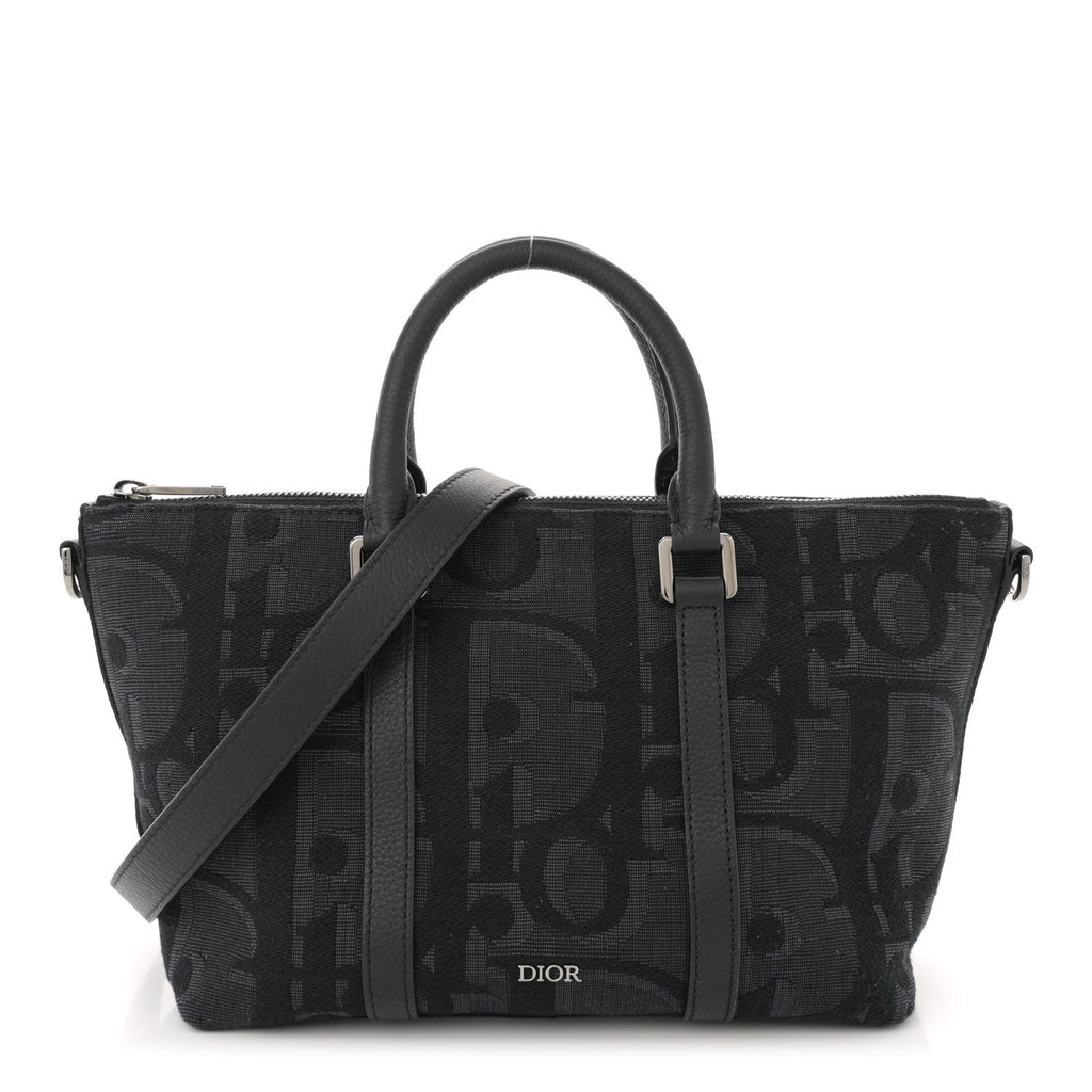 Maxi Oblique Jacquard Weekender 25 Black