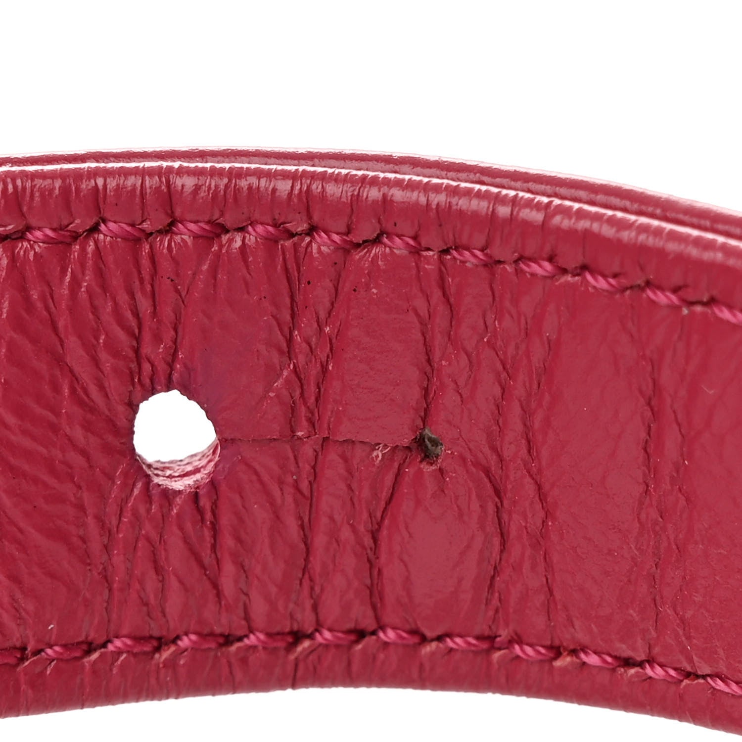 Aged Calfskin Quilted Small Gabrielle Hobo  Dark Pink