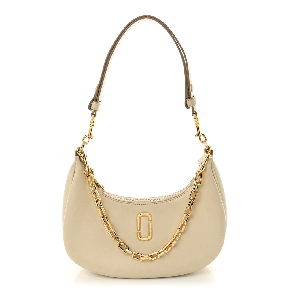 Calfskin The Curve Bag Cloud White