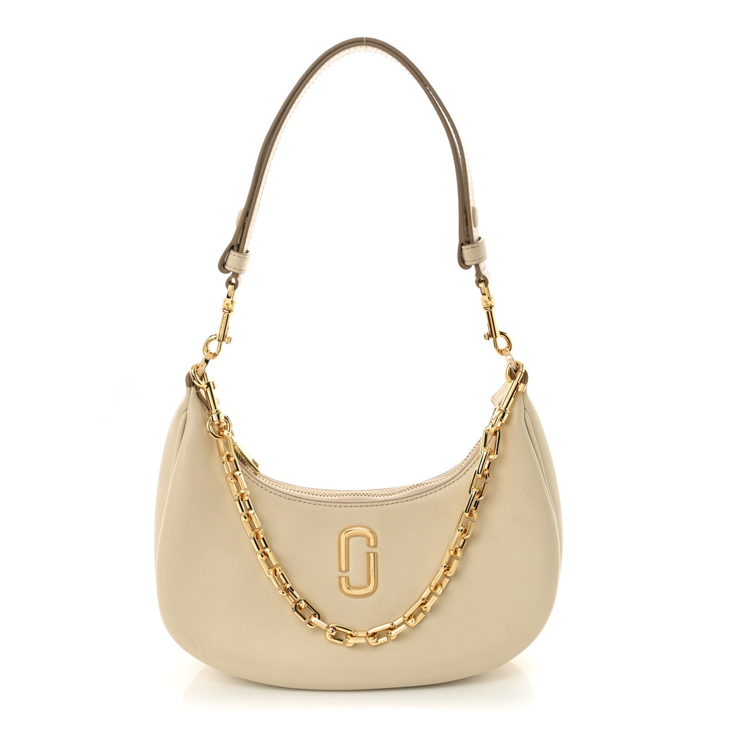 Calfskin The Curve Bag Cloud White