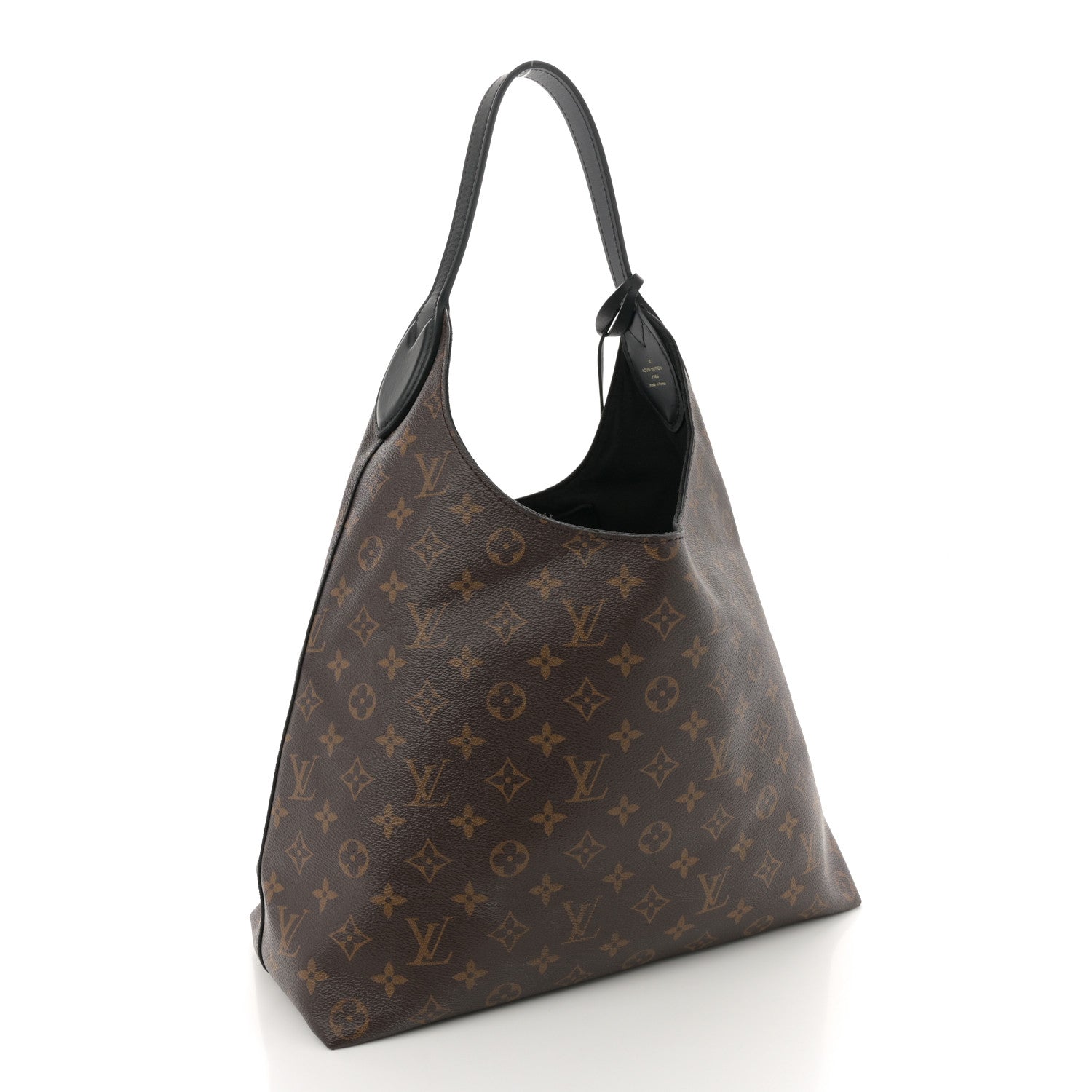 Monogram Flower Hobo Black