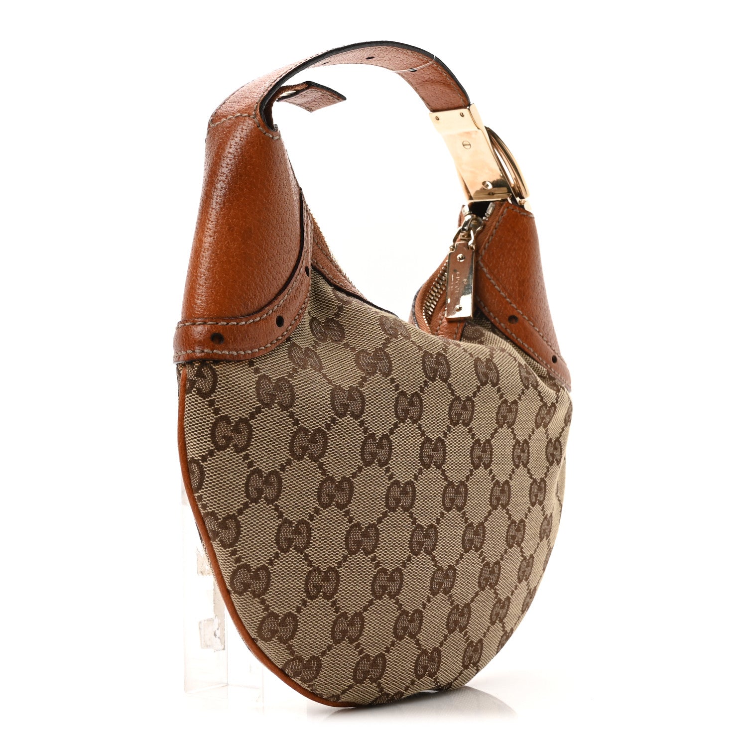 Monogram Mini Glam Hobo Tan