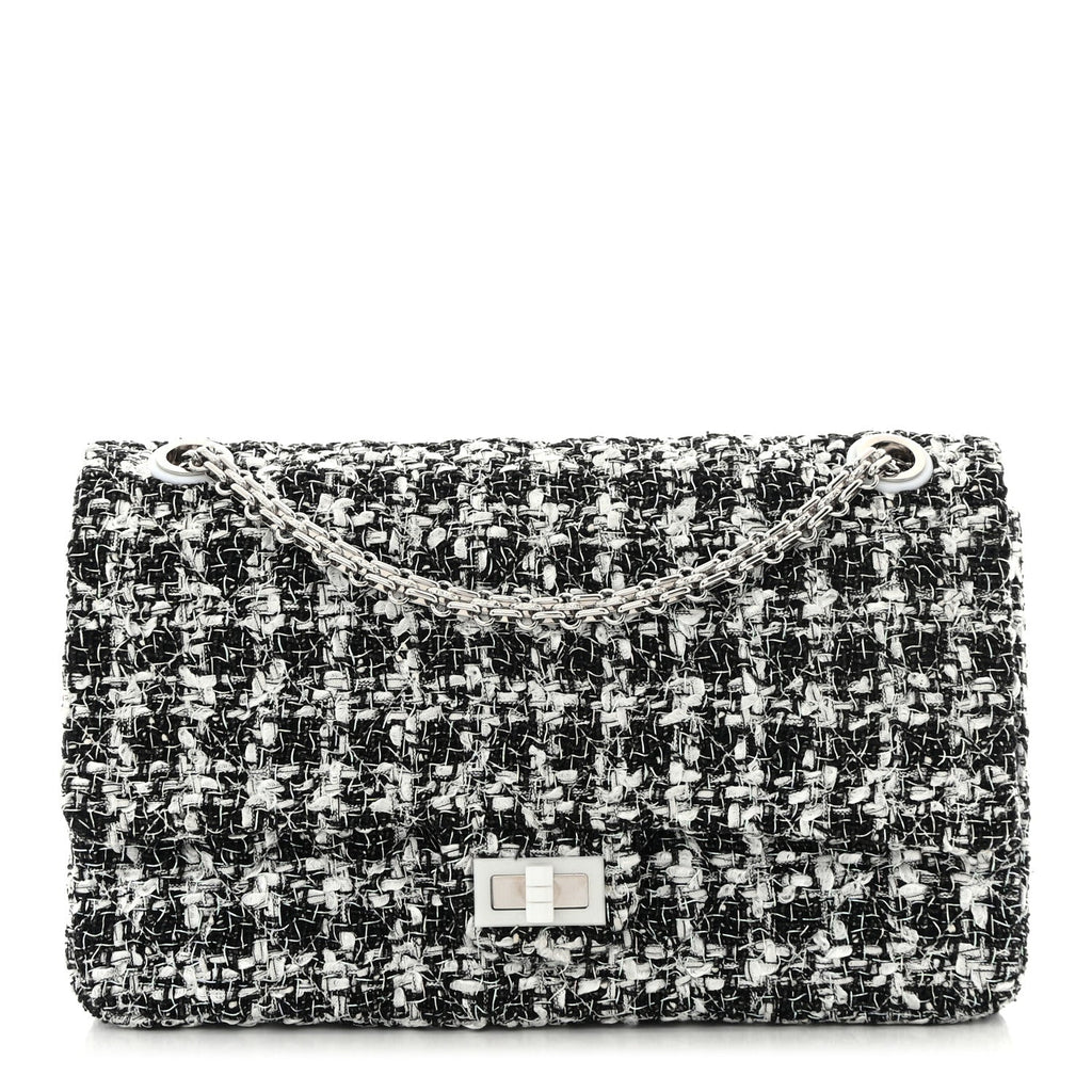 Tweed Quilted Resin 2.55 Reissue 226 Flap Black White