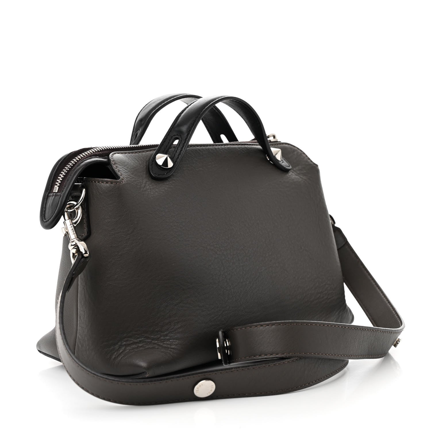 Vitello Dolce 4 Color Medium By The Way Boston Bag Carbone Grigio Polvere Multicolor