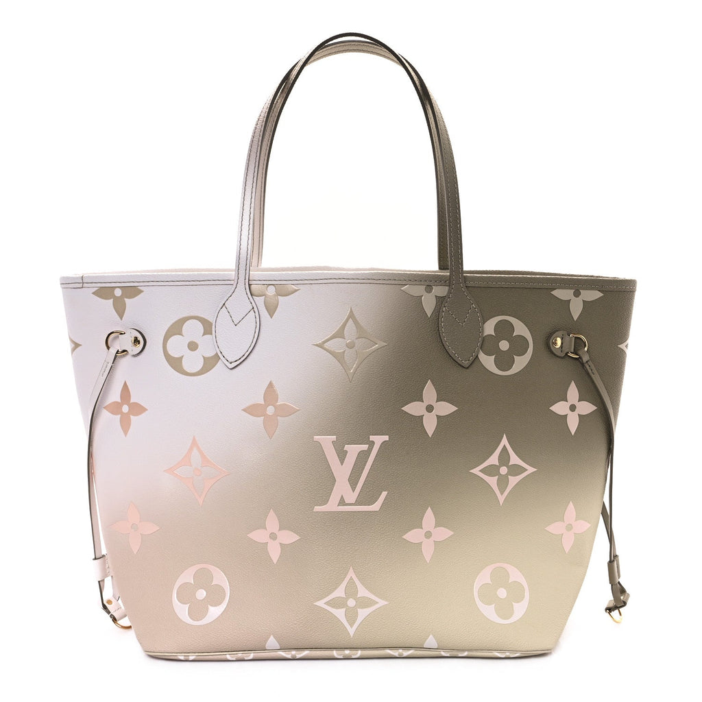 Monogram Giant Spring In The City Neverfull MM Sunset Kaki