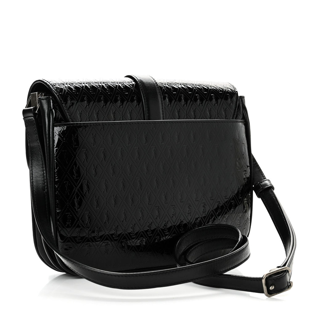 Patent Embossed Small Le Monogramme Satchel Black