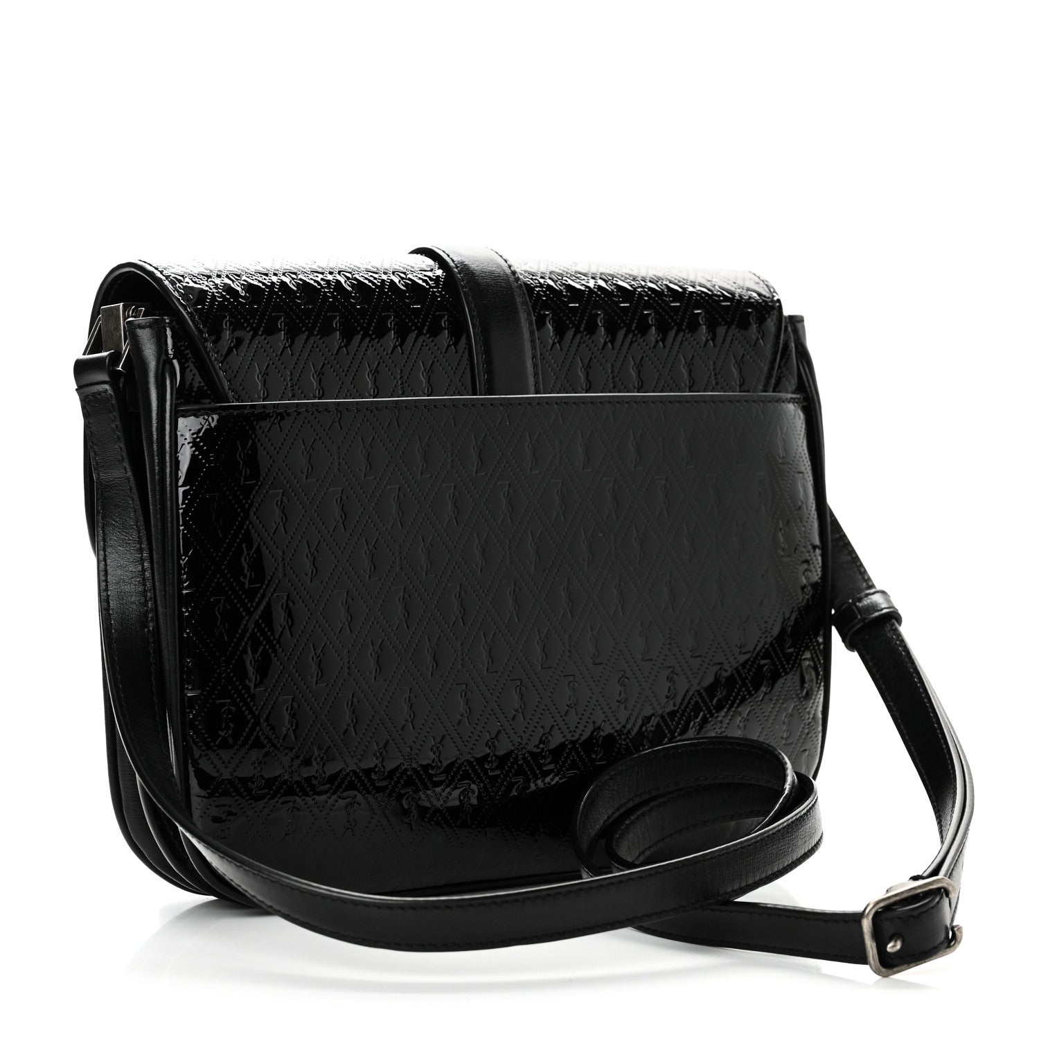 Patent Embossed Small Le Monogramme Satchel Black