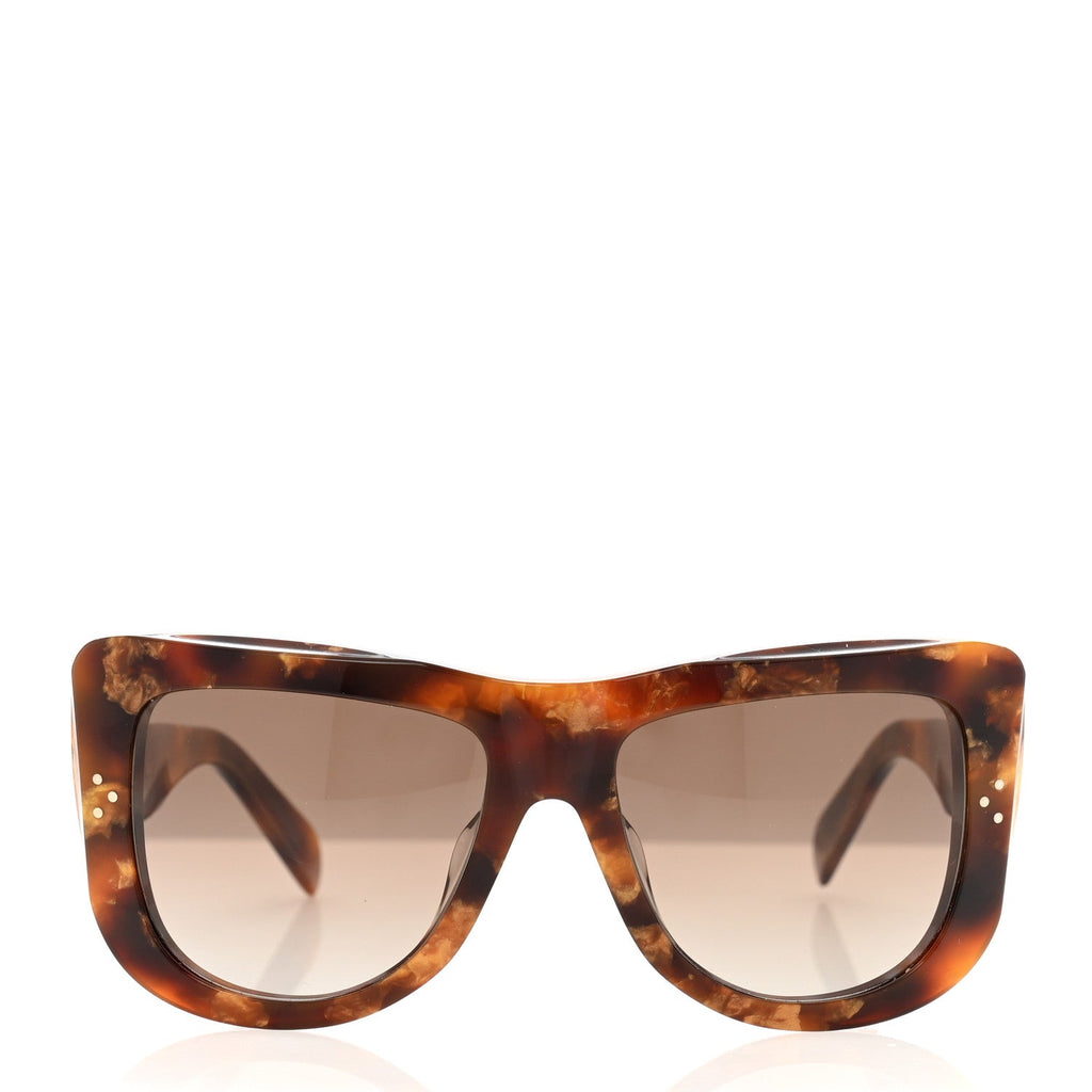 Acetate Square Sunglasses CL40157U Brown